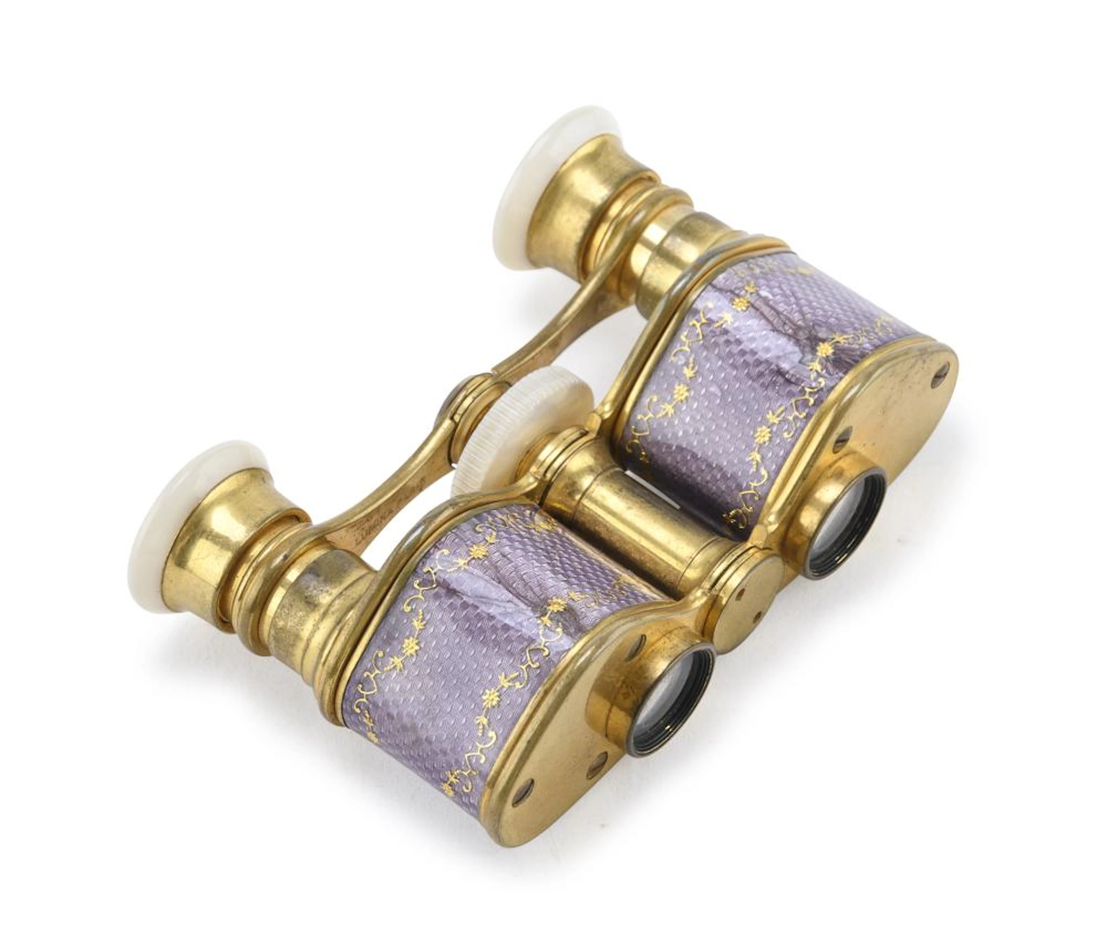 GILT METAL OPERA GLASSES, EARLY 20TH CENTURY