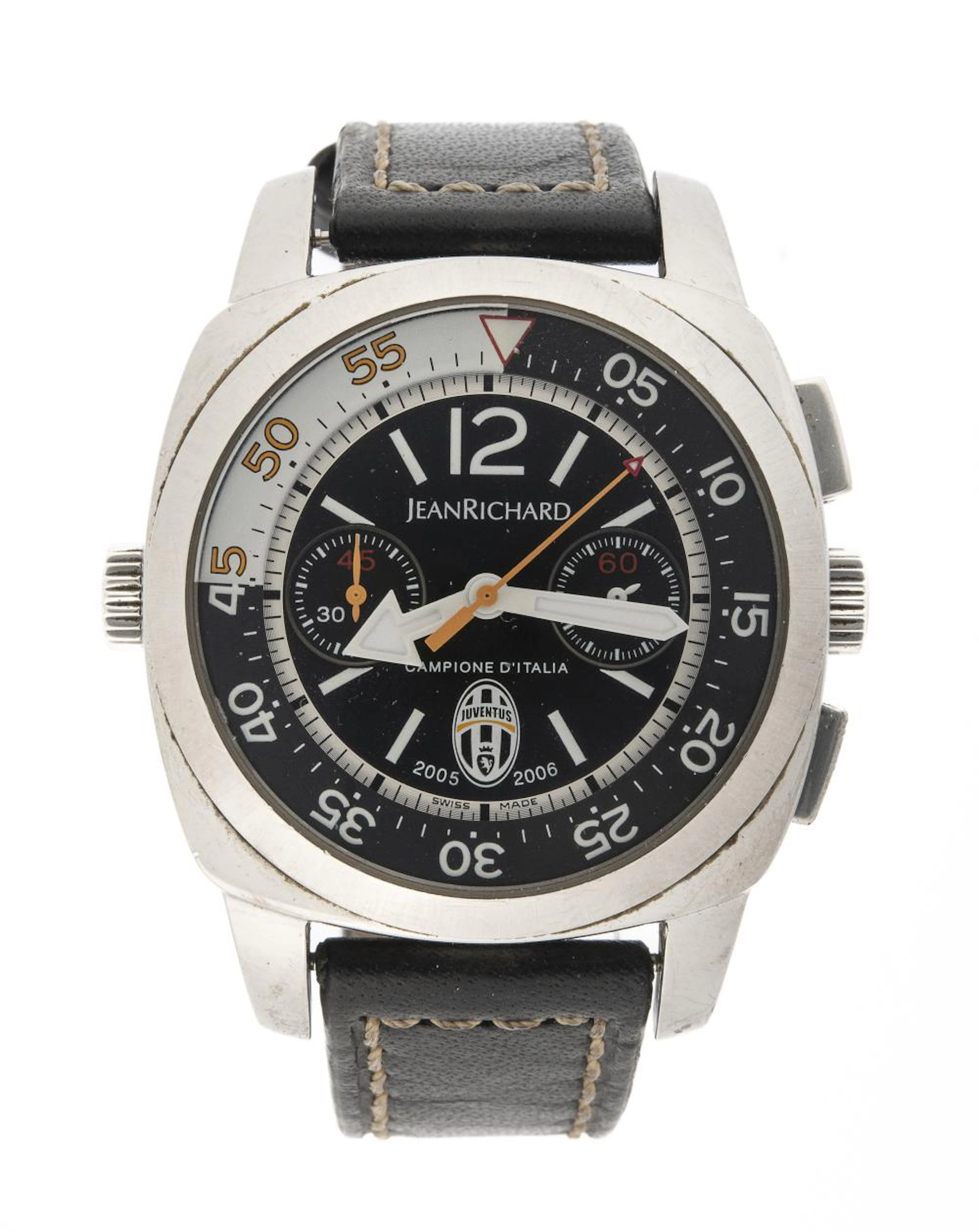 STEEL CHRONOGRAPH WATCH, DANIEL JEAN RICHARD FOR JUVENTUS LIMITED EDITIO