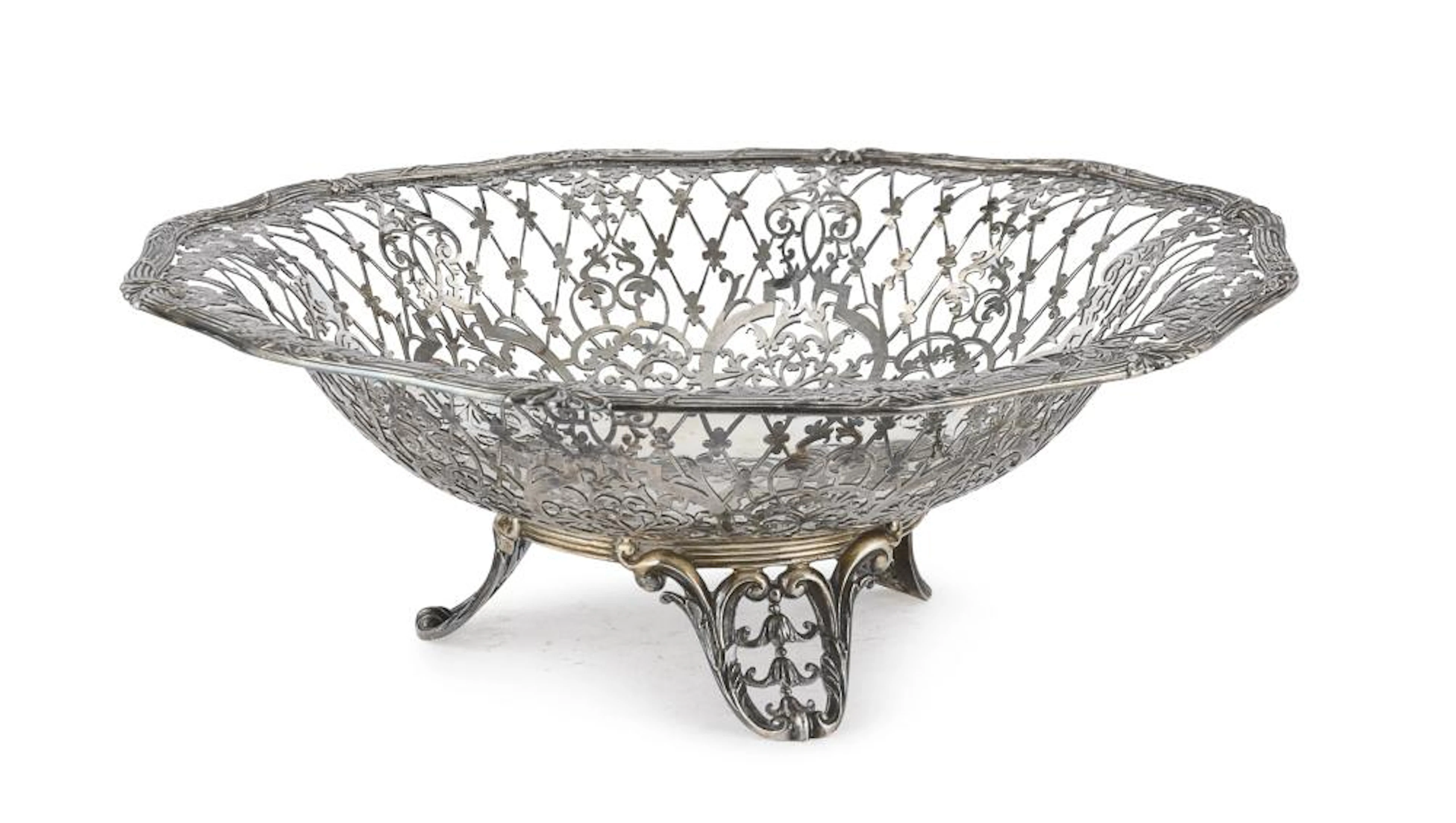 SILVER BASKET, SHEFFIELD, MAPPIN & WEBB 1919