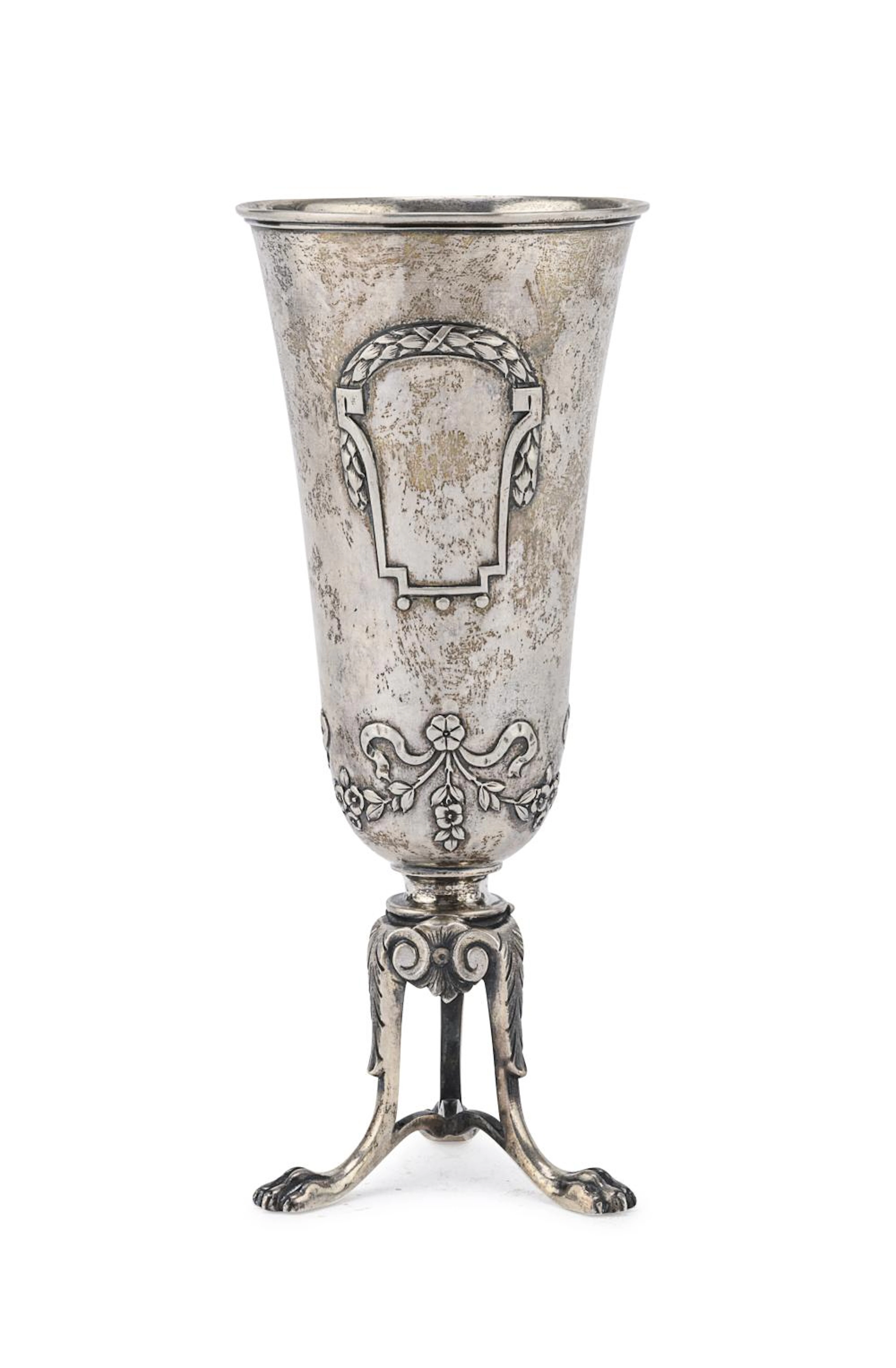SILVER GOBLET, AUSTRO-HUNGARIAN LATE 19TH CENTURY