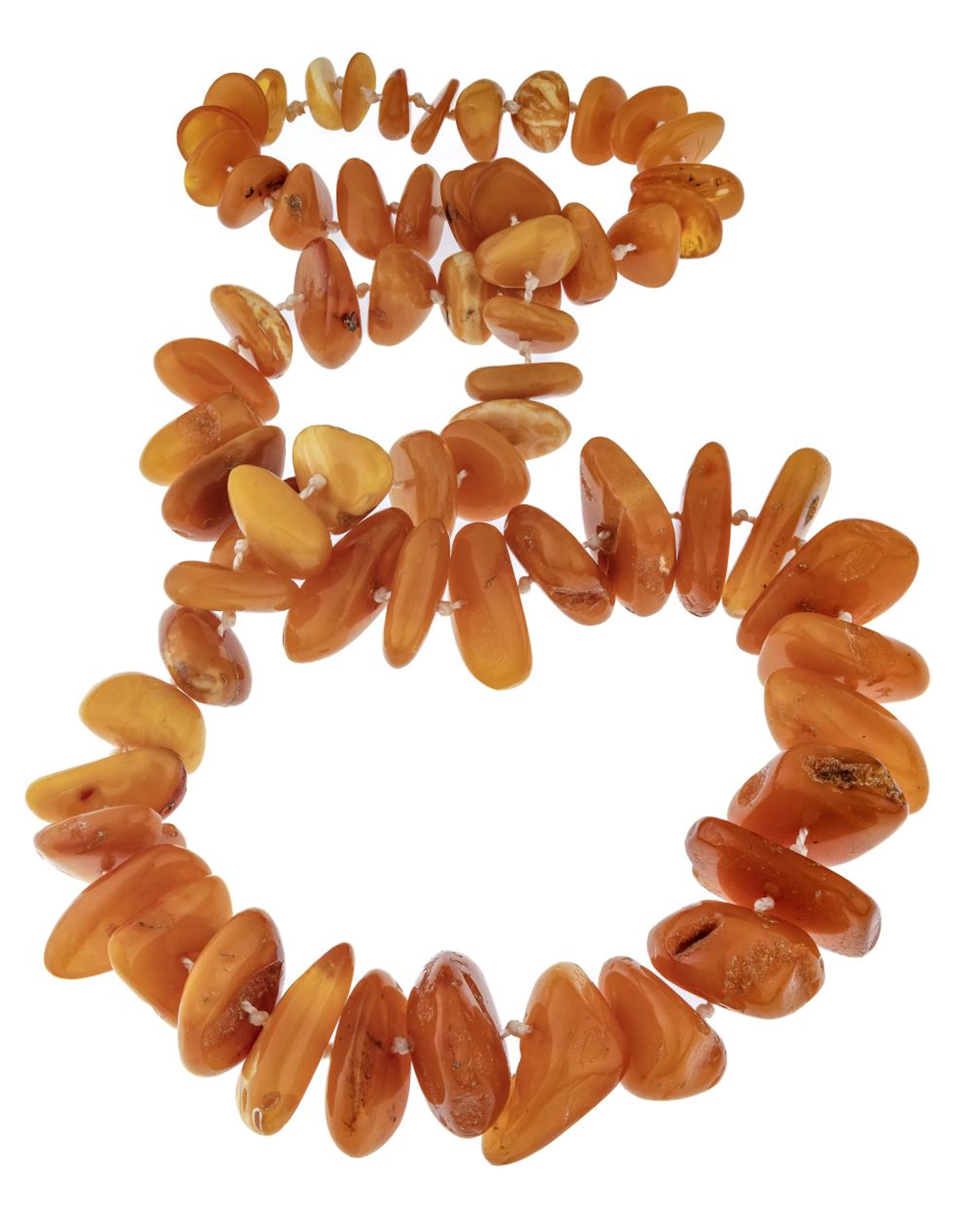 SET OF AMBER NECKLACE AND BRACELET