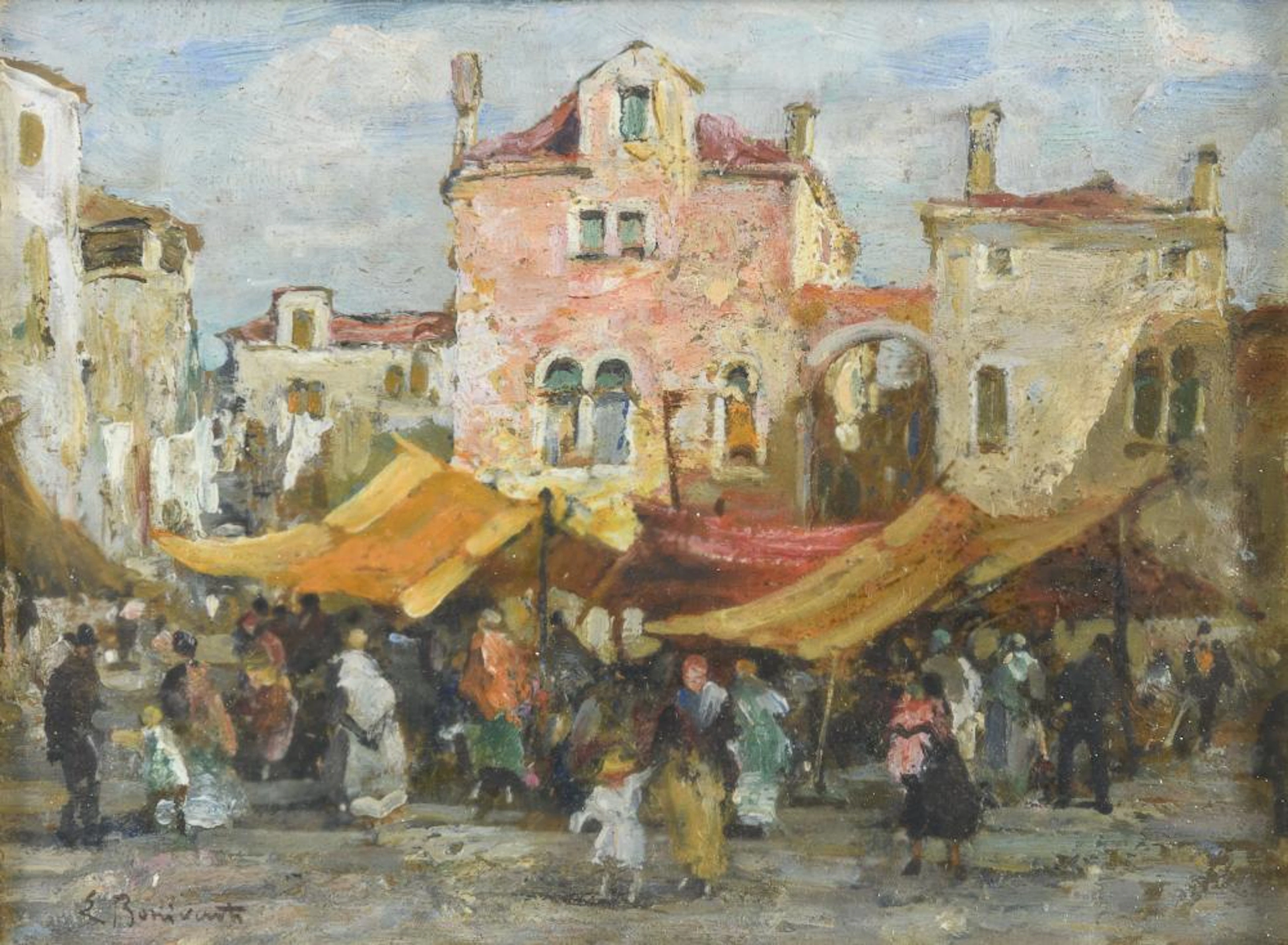 THREE OIL PAINTINGS BY EUGENIO BONIVENTO