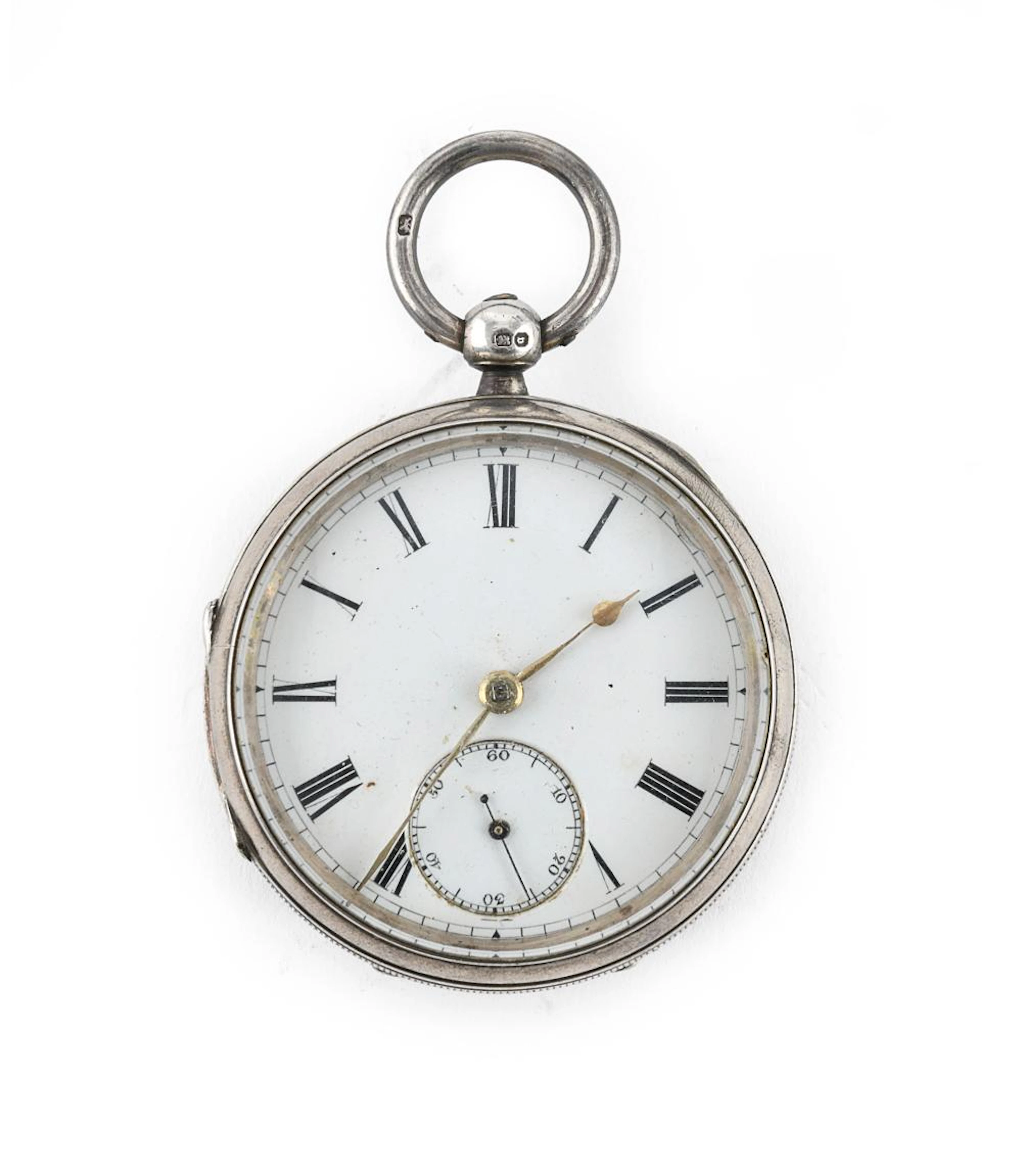 SILVER POCKET WATCH, 19th CENTURY