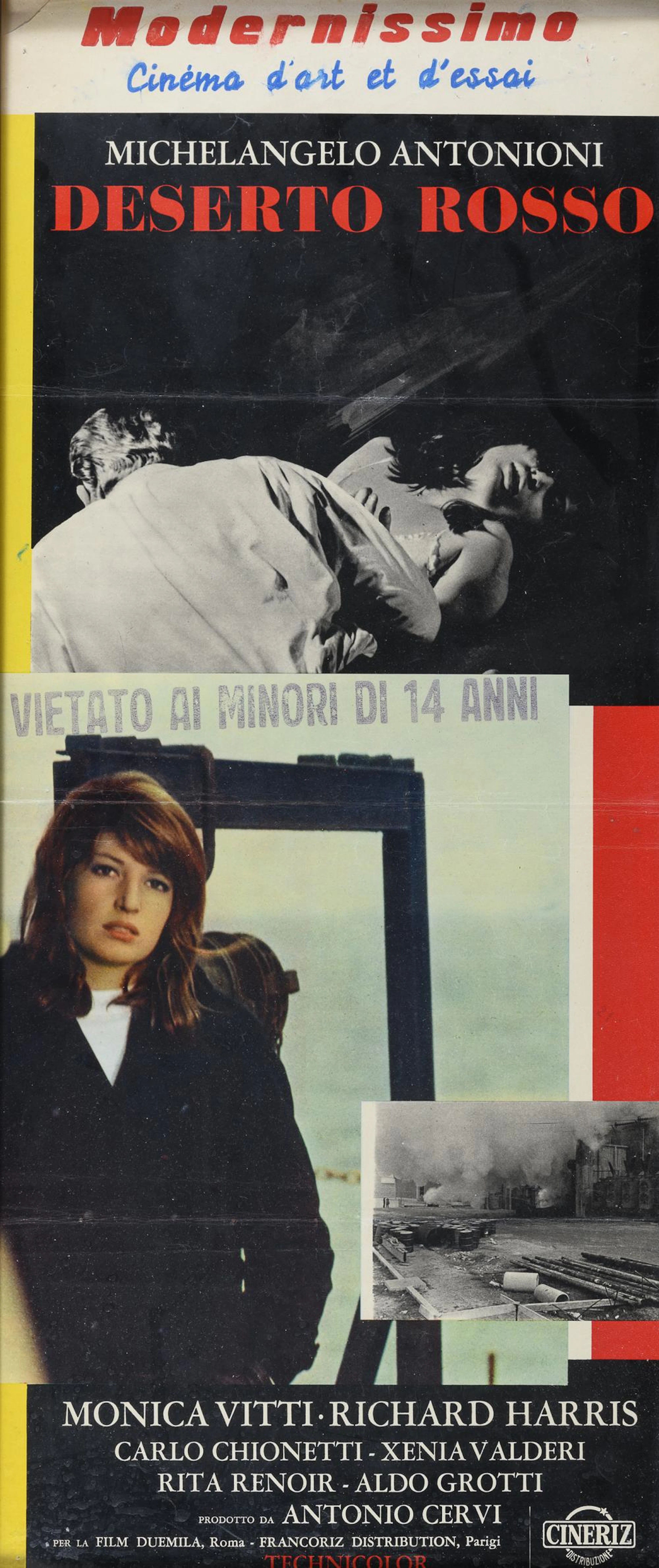 ORIGINAL POSTER OF THE FILM RED DESERT, 1964