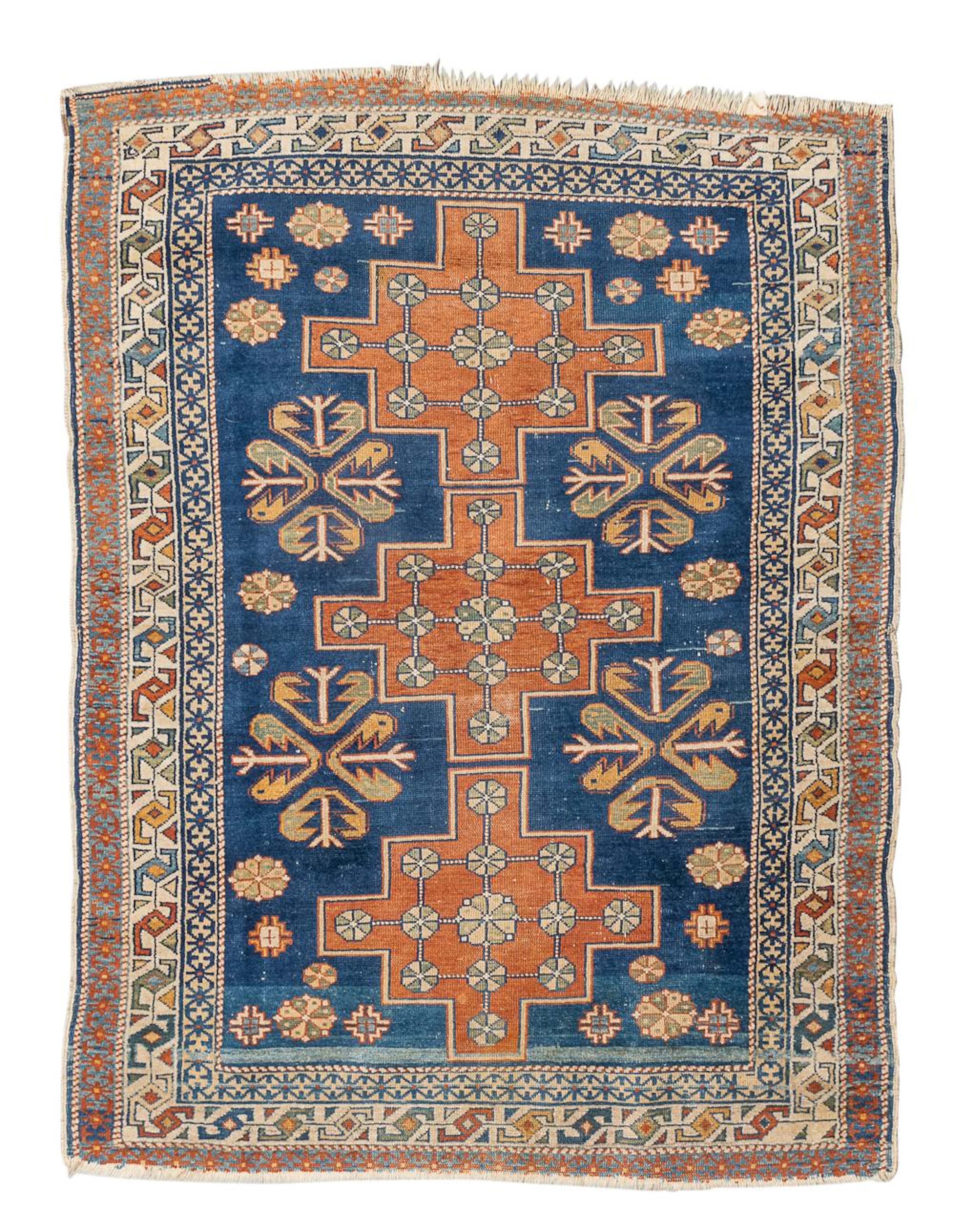 CAUCASIAN MOGAN RUG, EARLY 20TH CENTURY