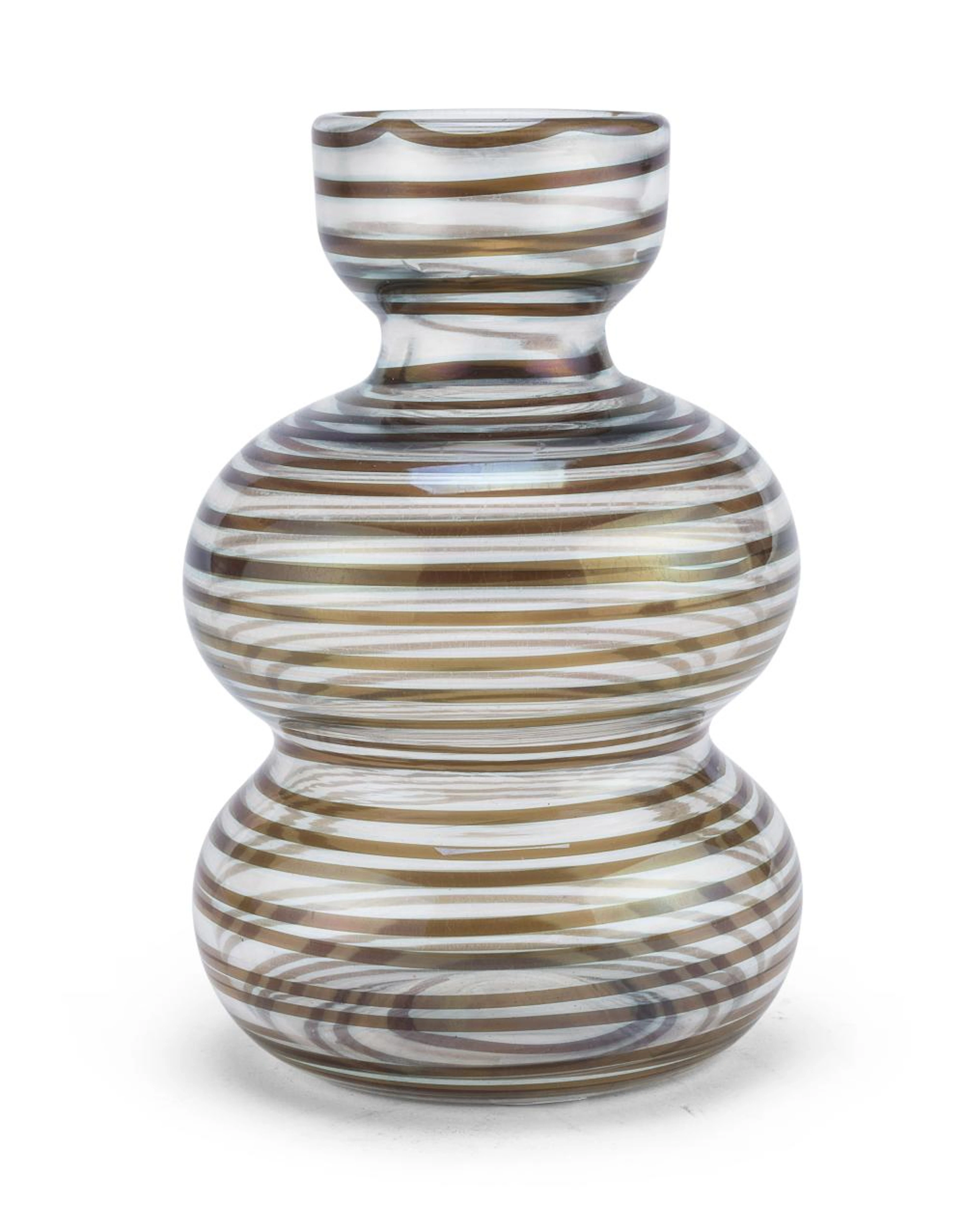 OPALESCENT GLASS VASE, MURANO MANUFACTURE