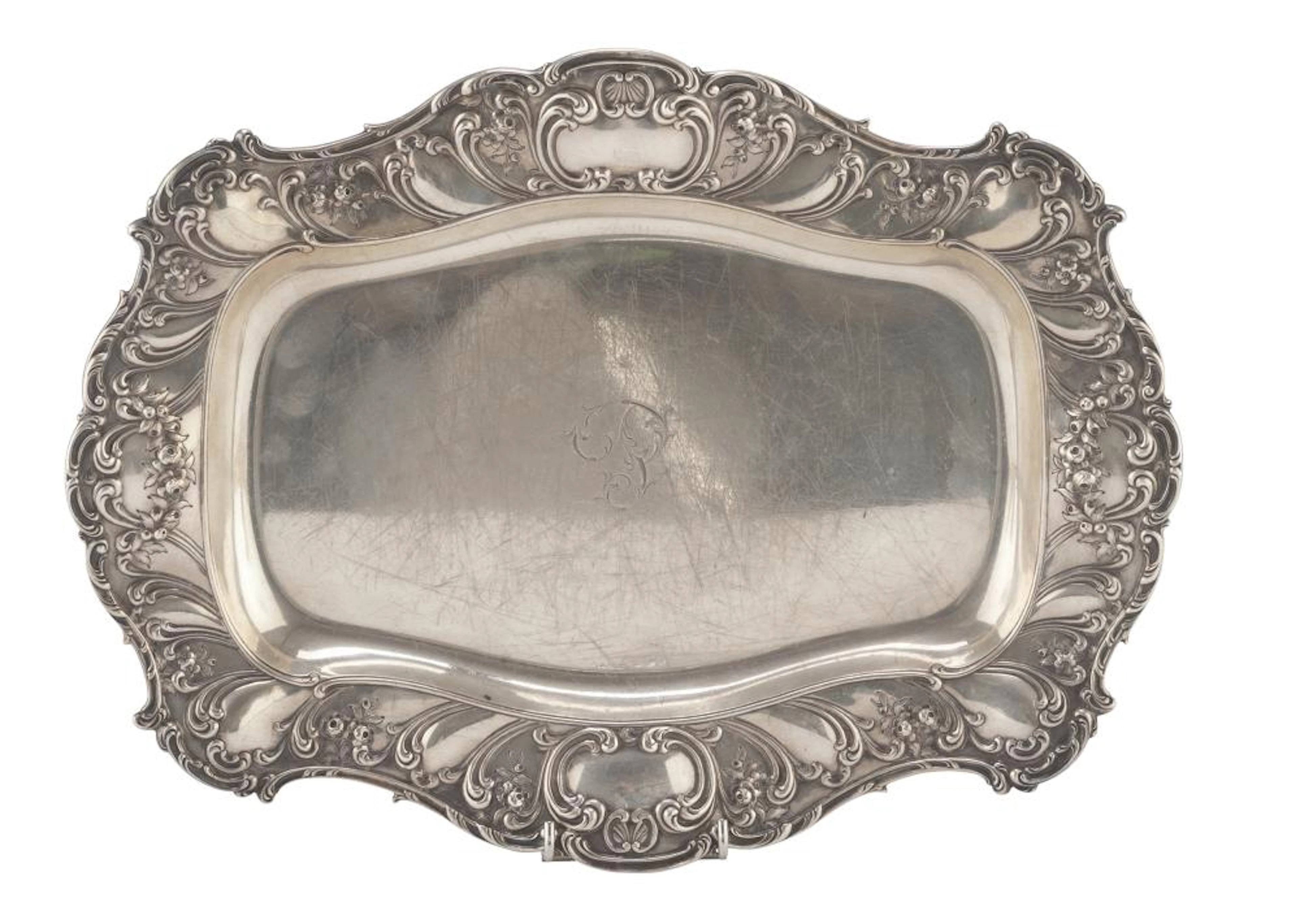 TRAY IN SILVER, PUNCH UNITED STATES, PROVIDENCE R.I., LATE 19TH CENTURY
