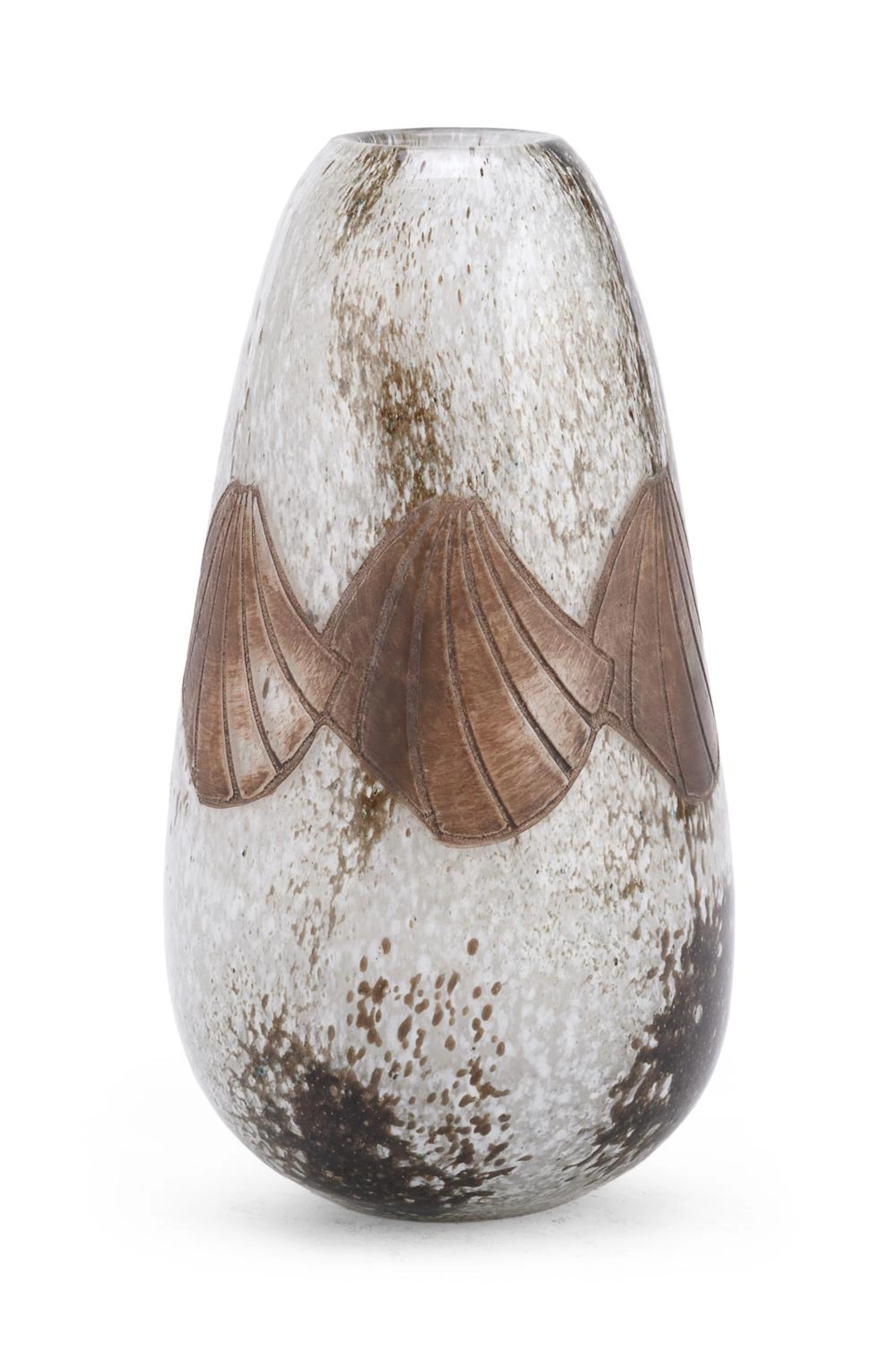 LEGRAS GLASS VASE, 1920'S