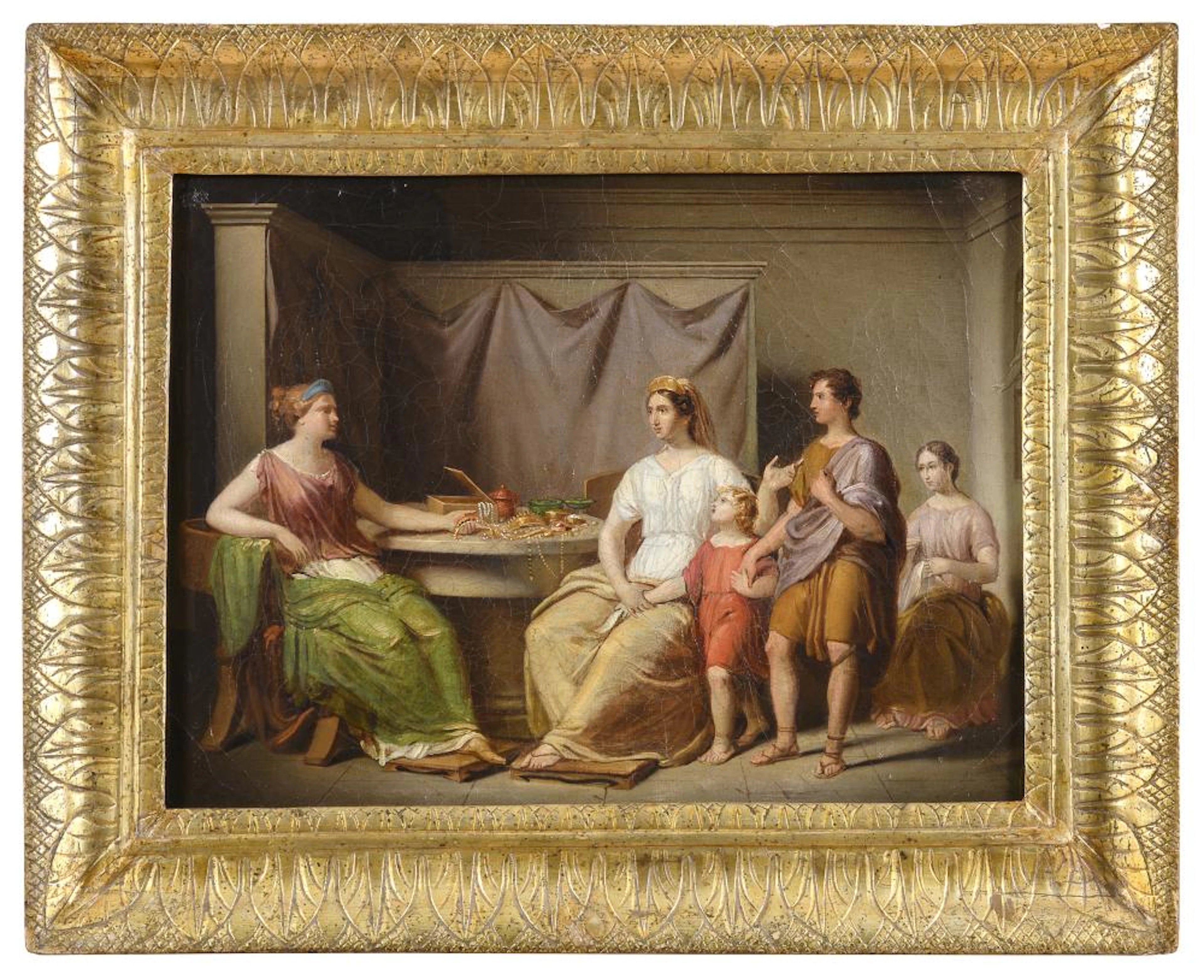 OIL PAINTING BY FRANCESCO OLIVA 19TH CENTURY