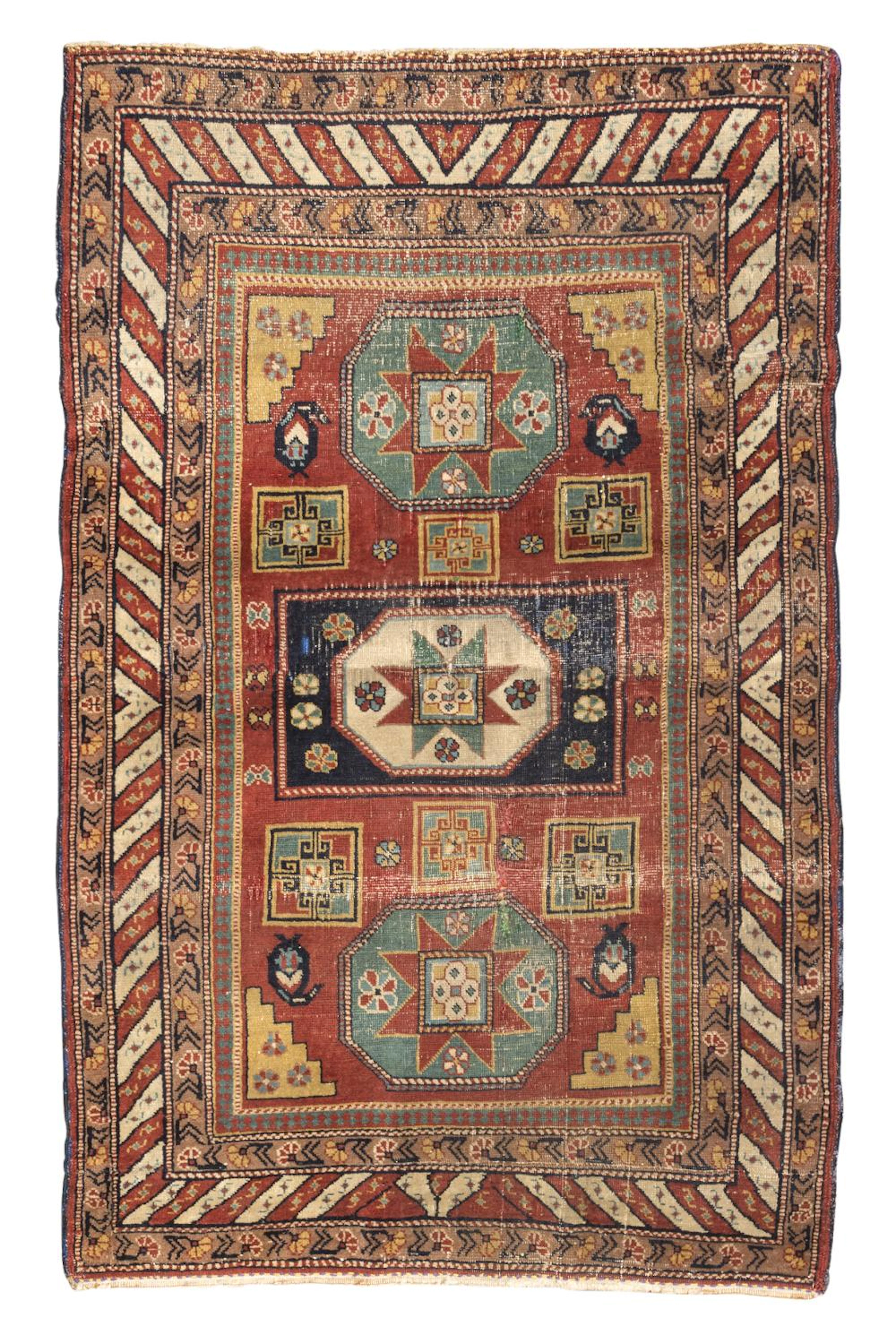 KAZAK CARPET, LATE 19TH CENTURY