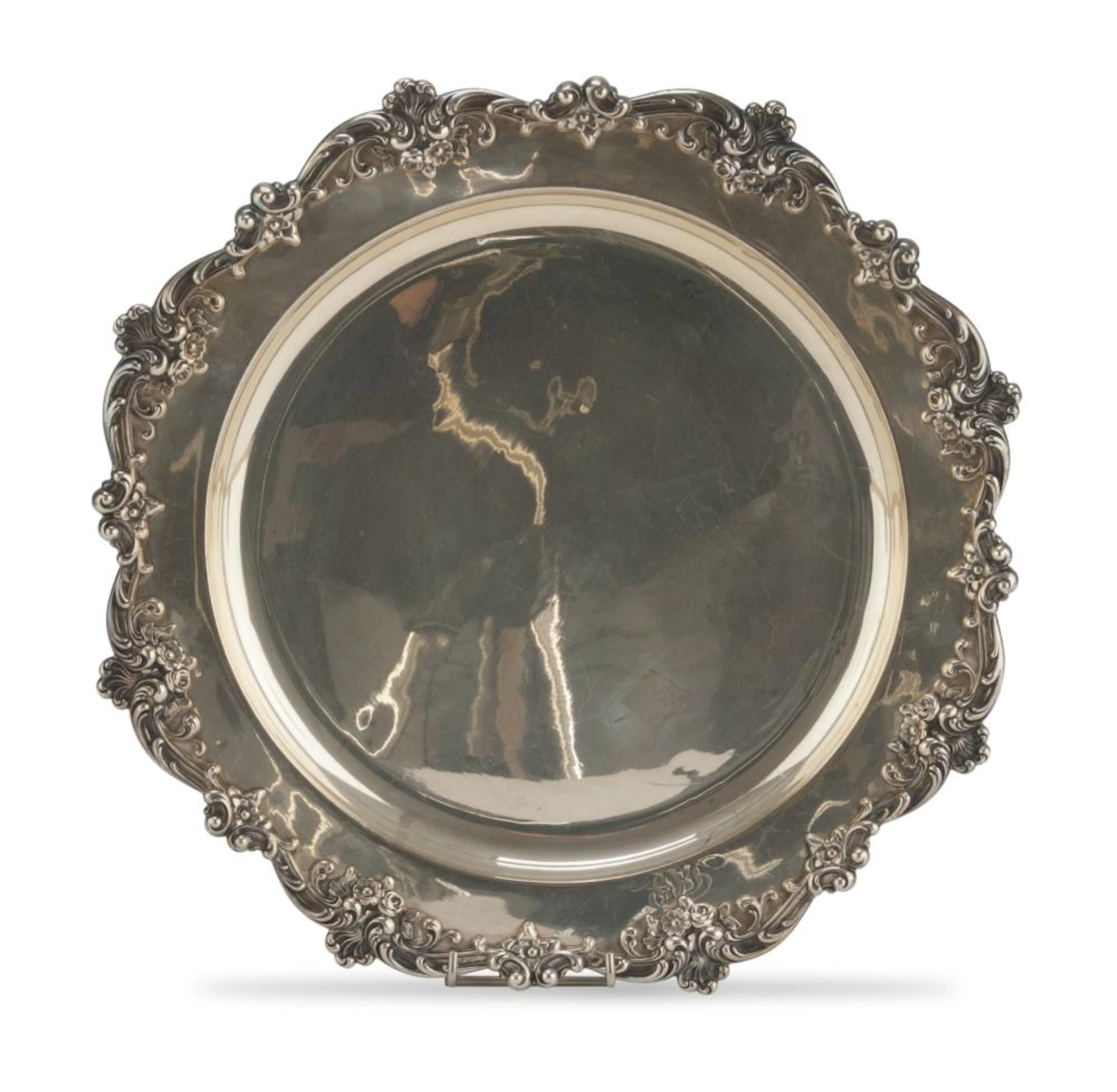 SILVER DISH, PUNCH UNITED STATES PROVIDENCE R.I., 20TH CENTURY