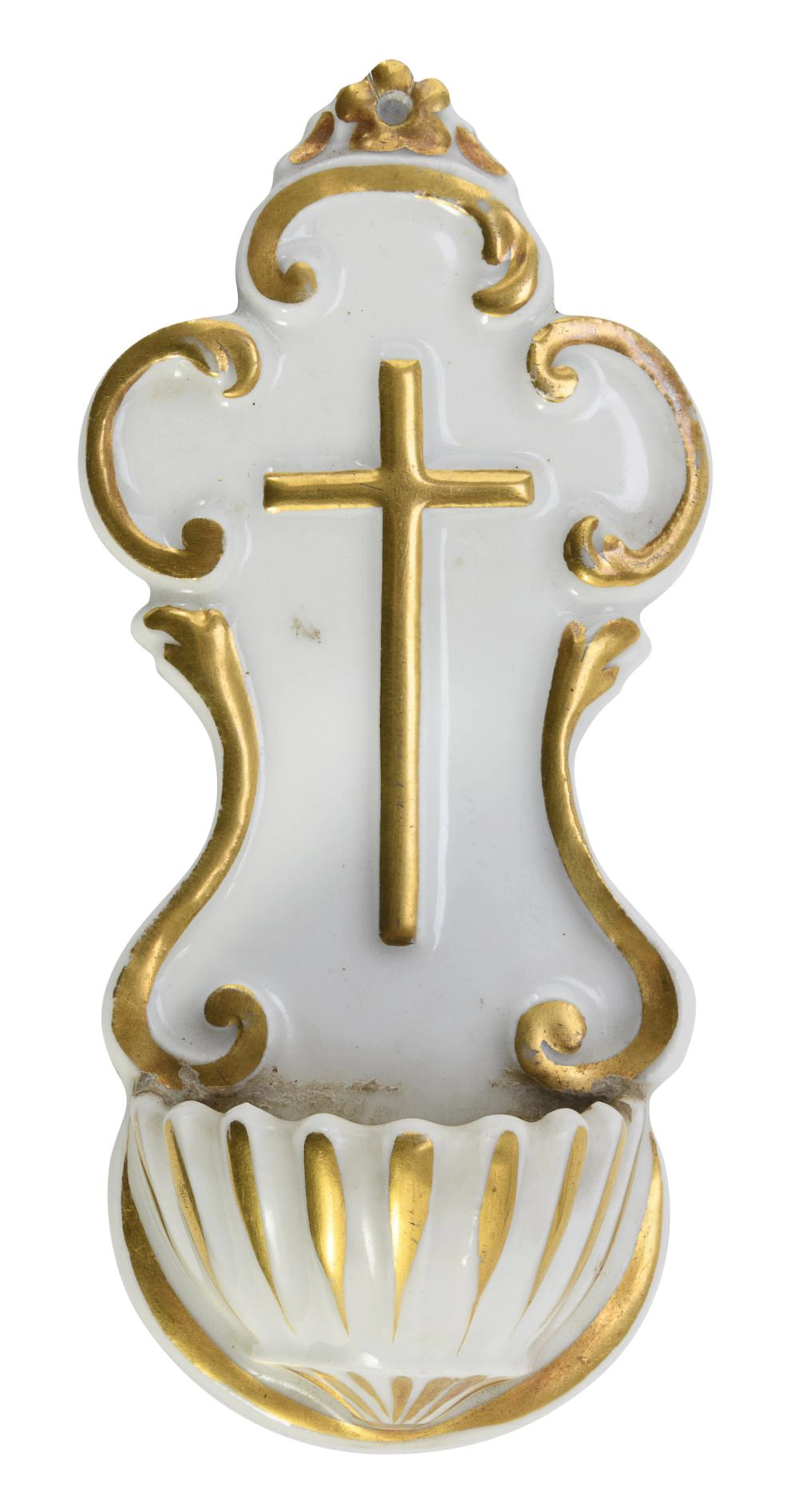 MIGNON STOUP IN PORCELAIN, 19th CENTURY