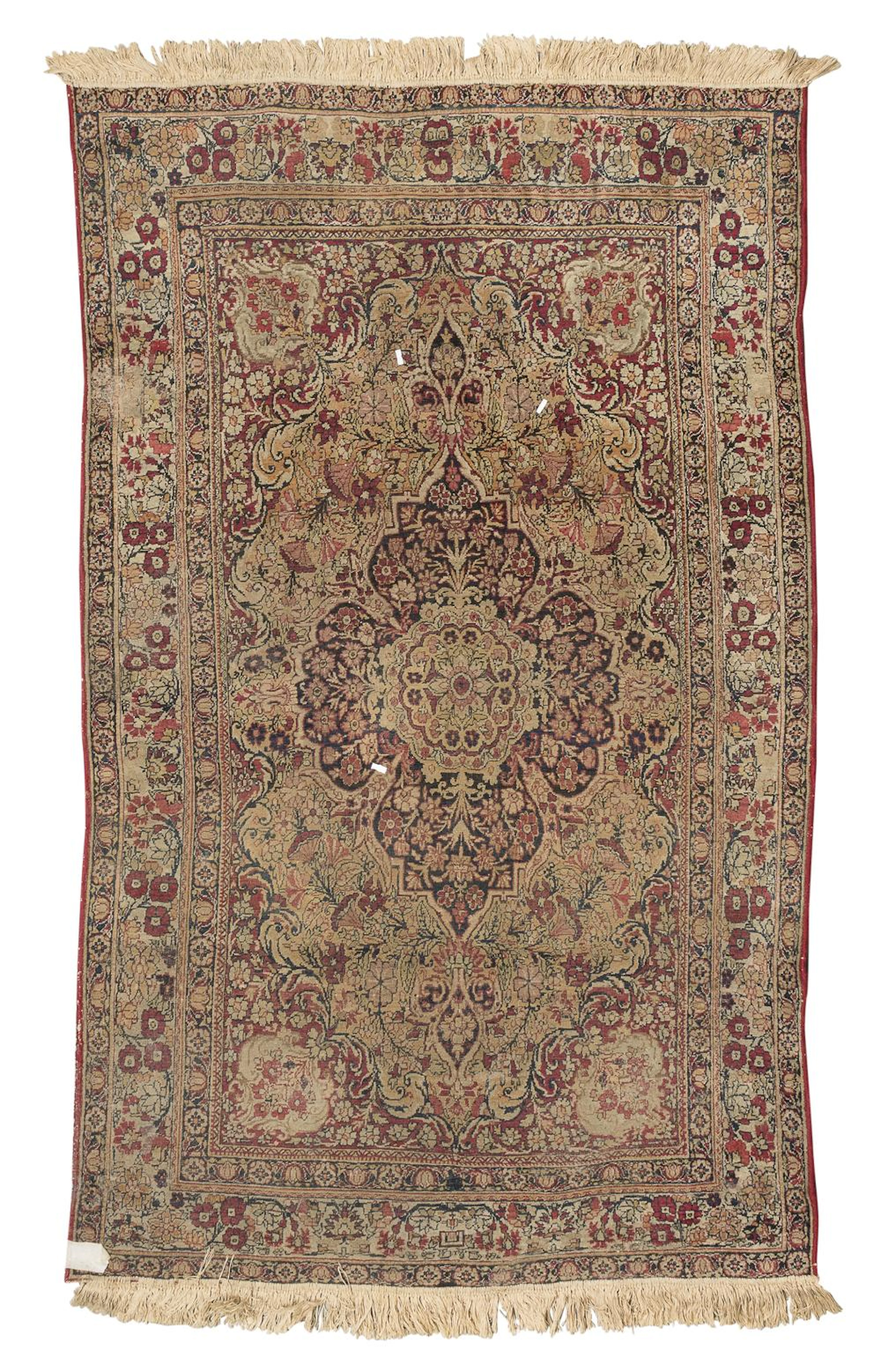 KIRMAN LAVER RUG 20TH CENTURY