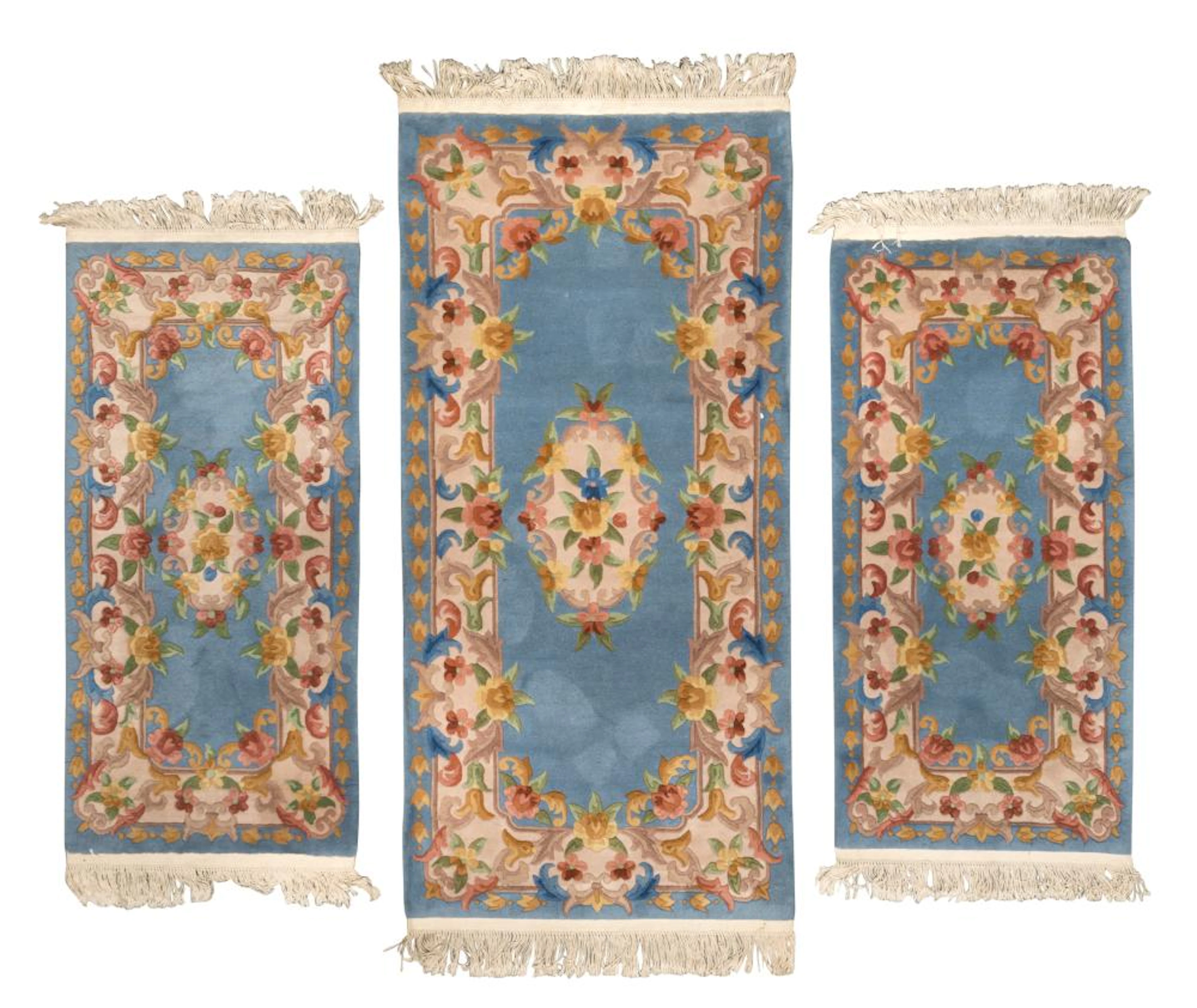 PARURE OF TIEN-TSIN CARPETS, CHINA 20TH CENTURY