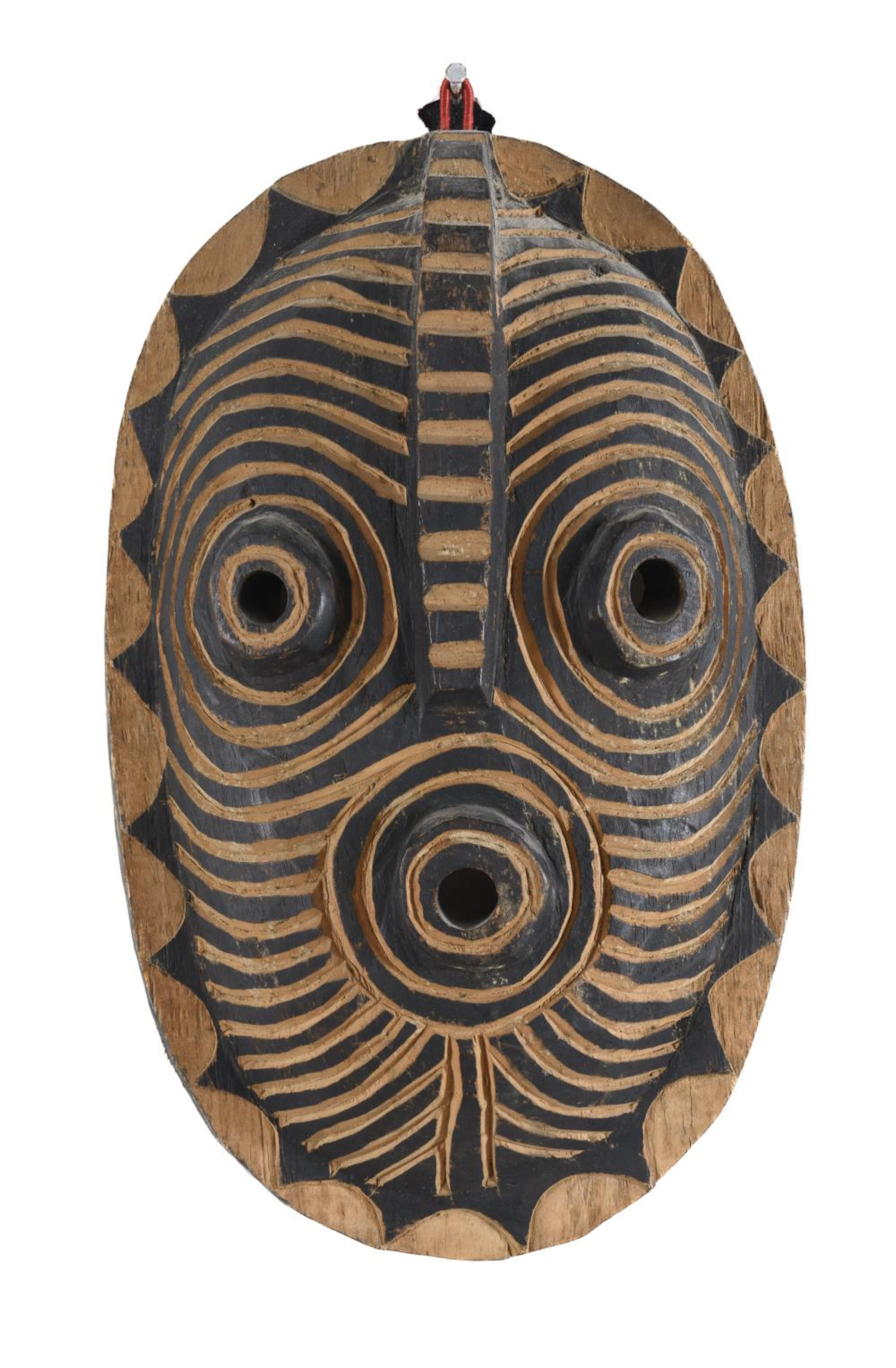 AN AFRICAN WOOD MASK, 20TH CENTURY.