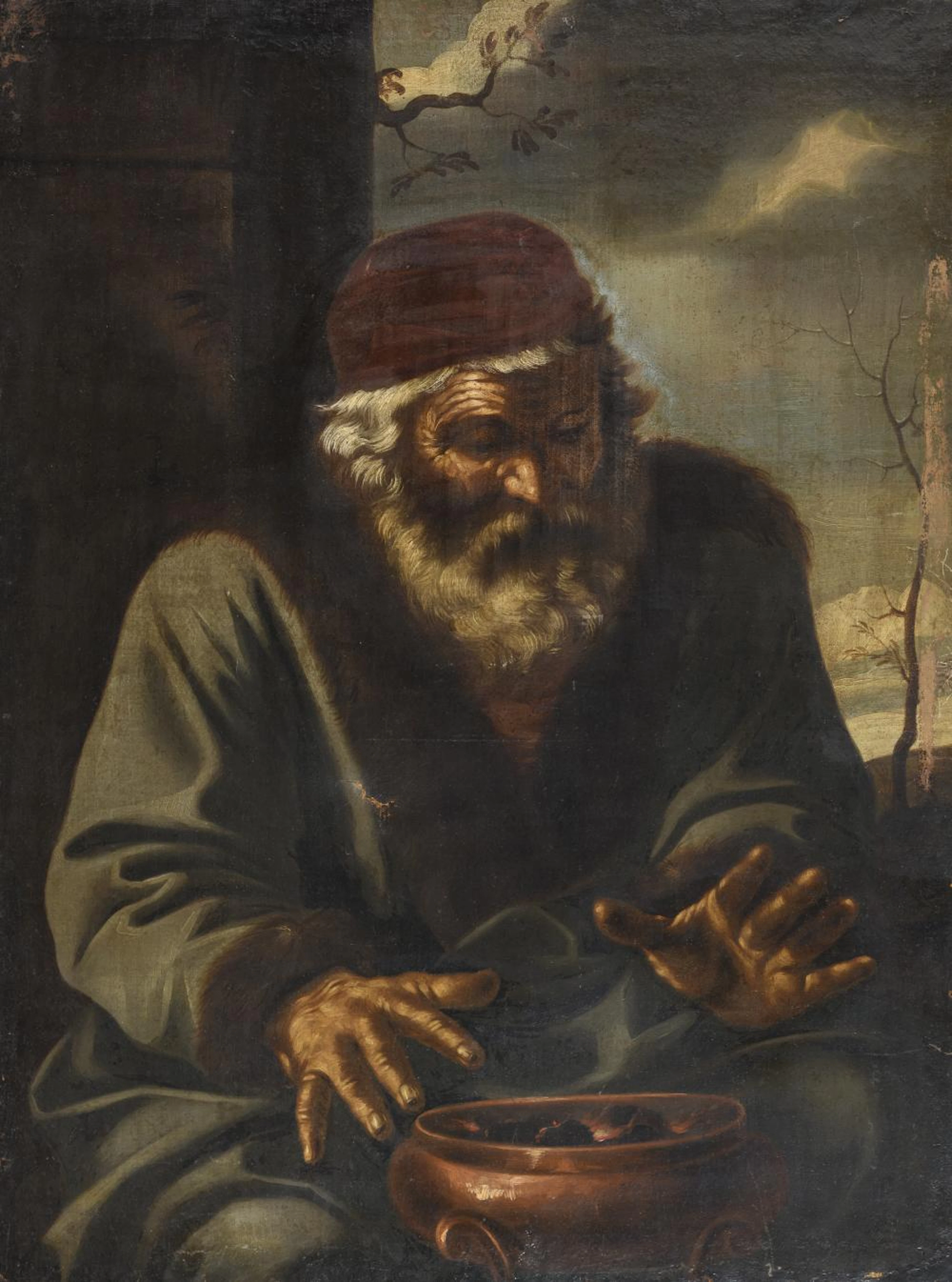 OIL PAINTING BY PIER FRANCESCO MOLA, follower of