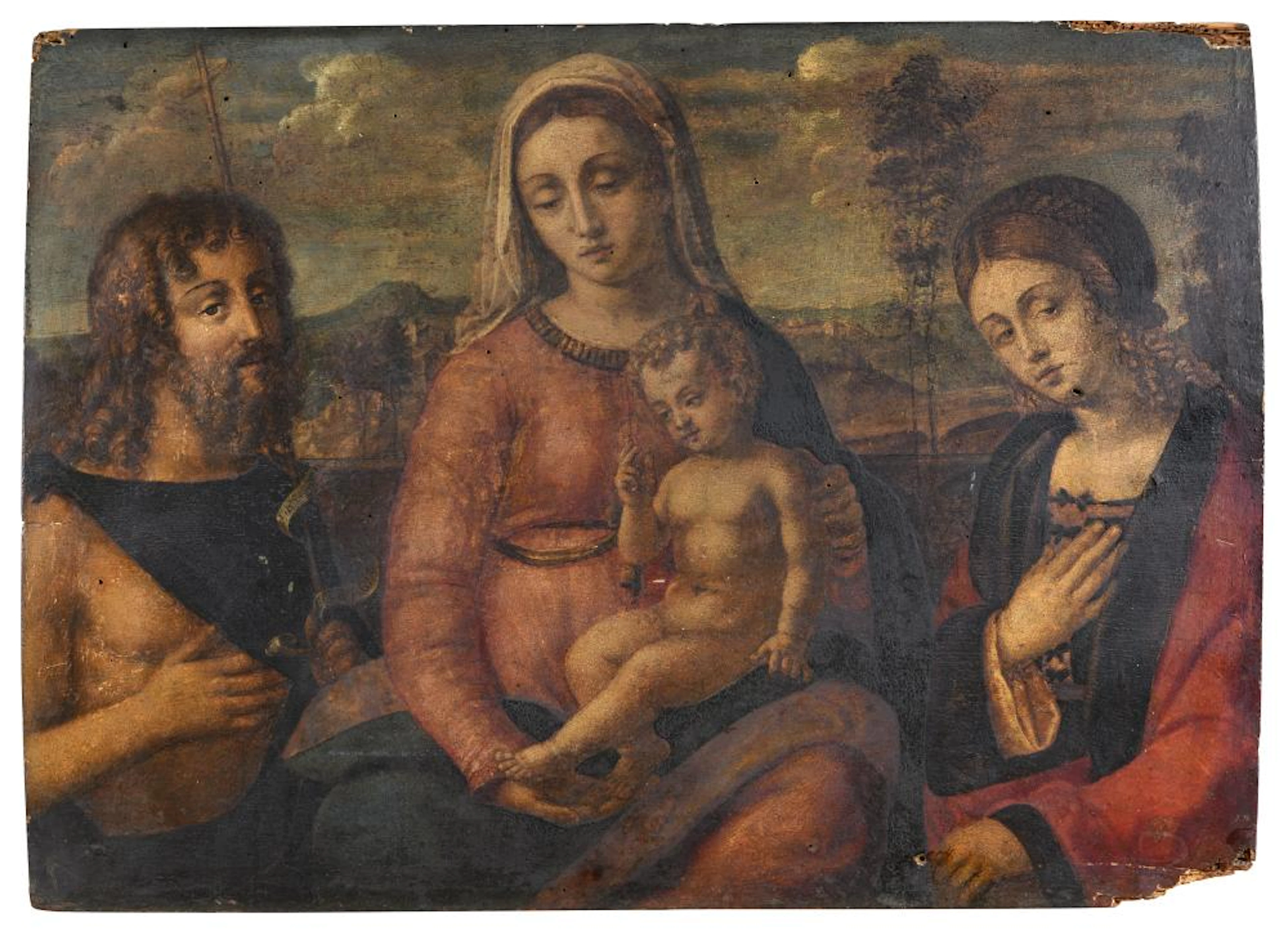 OIL PAINTING BY FOLLOWER OF JACOPO DE NEGRETO known as PALMA IL VECCHIO