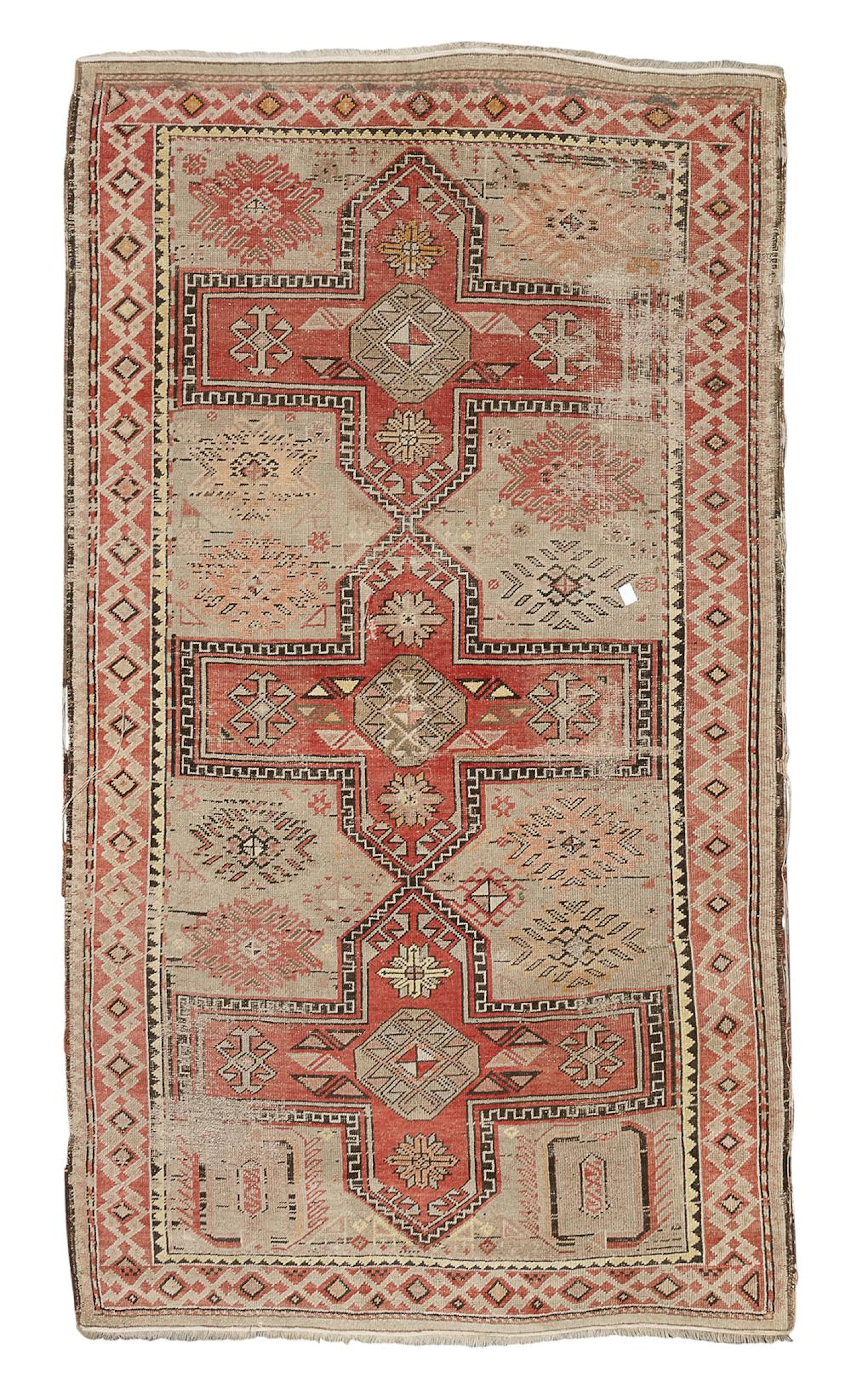 RARE CAUCASIAN MOGAN CARPET, END OF 19TH CENTURY