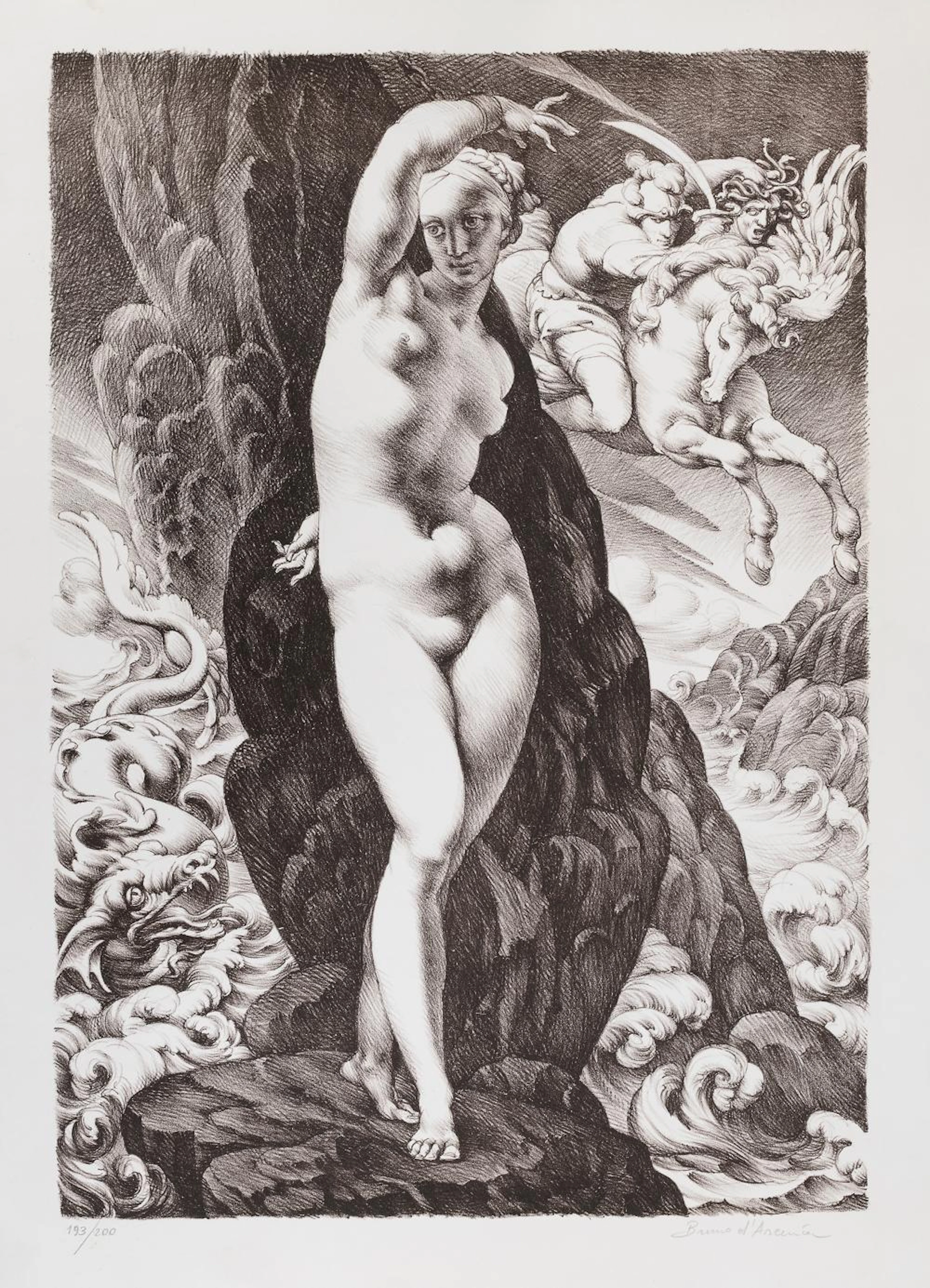 LITHOGRAPH BY BRUNO D'ARCEVIA