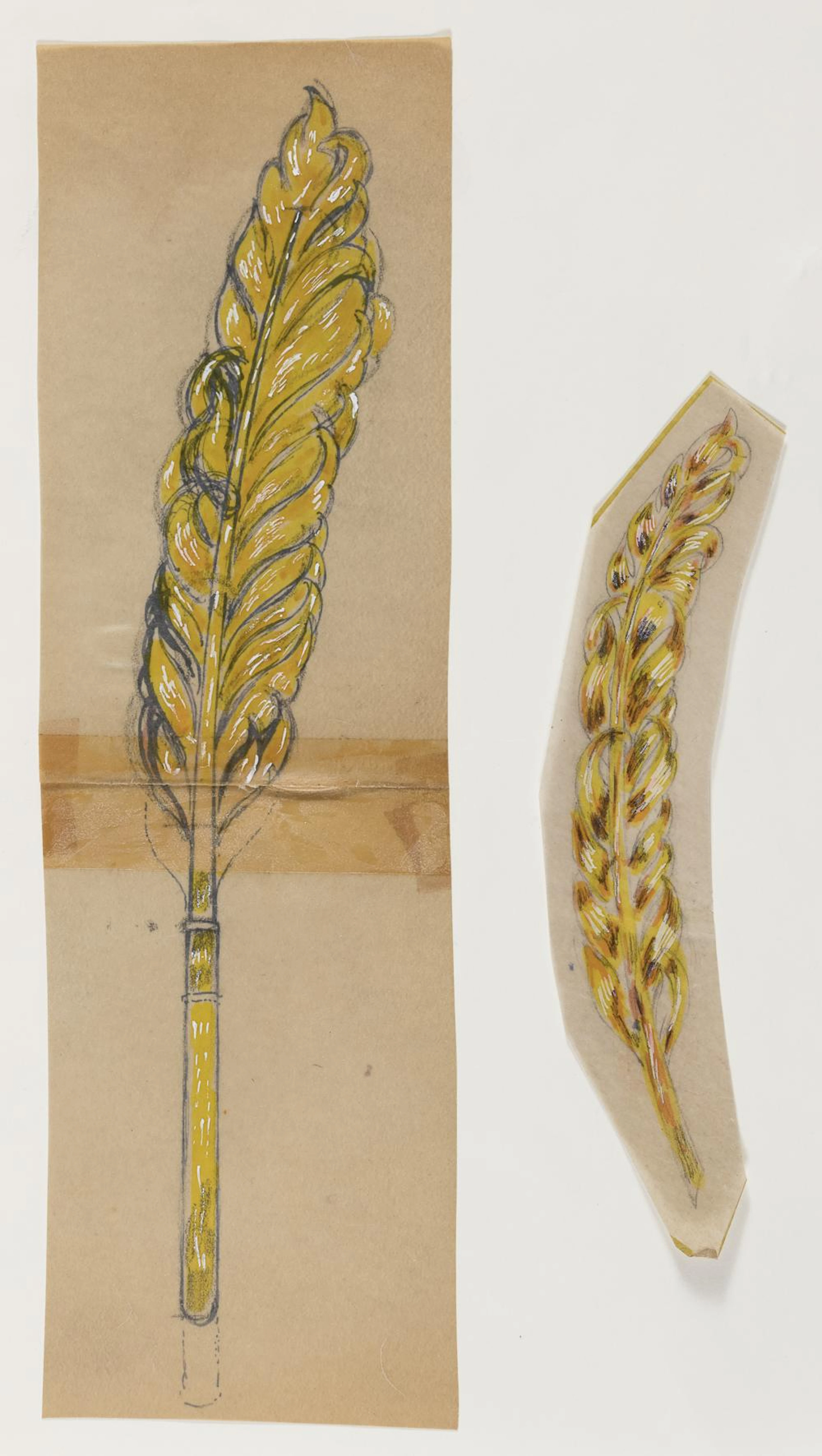 TWO MIXED MEDIA AND A MOLD BY GIULIO ZANCOLLA 1940's