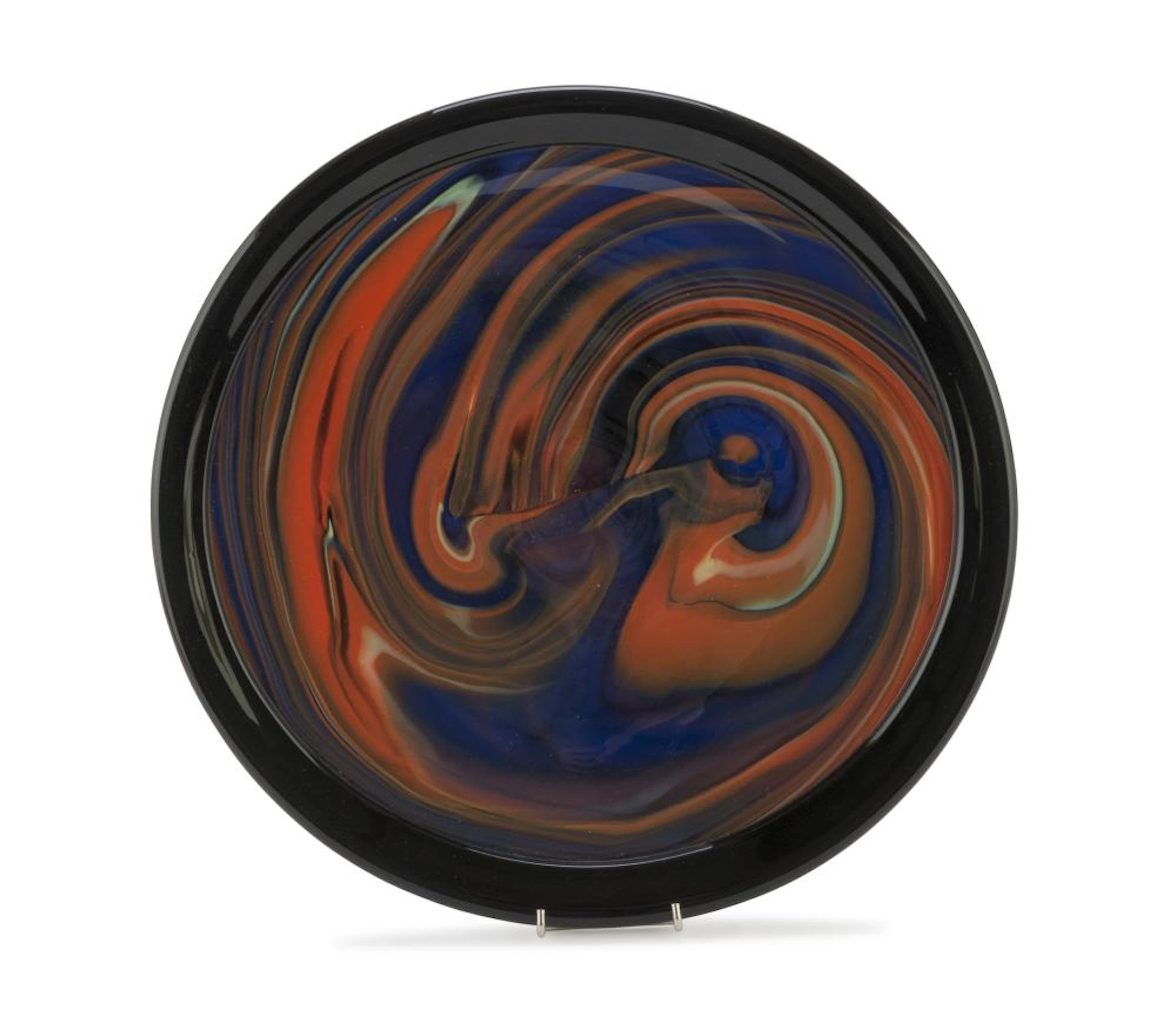 CENTROTAVOLA IN VETRO, MISSONI PER ARTE VETRO MURANO, 1980 CA.