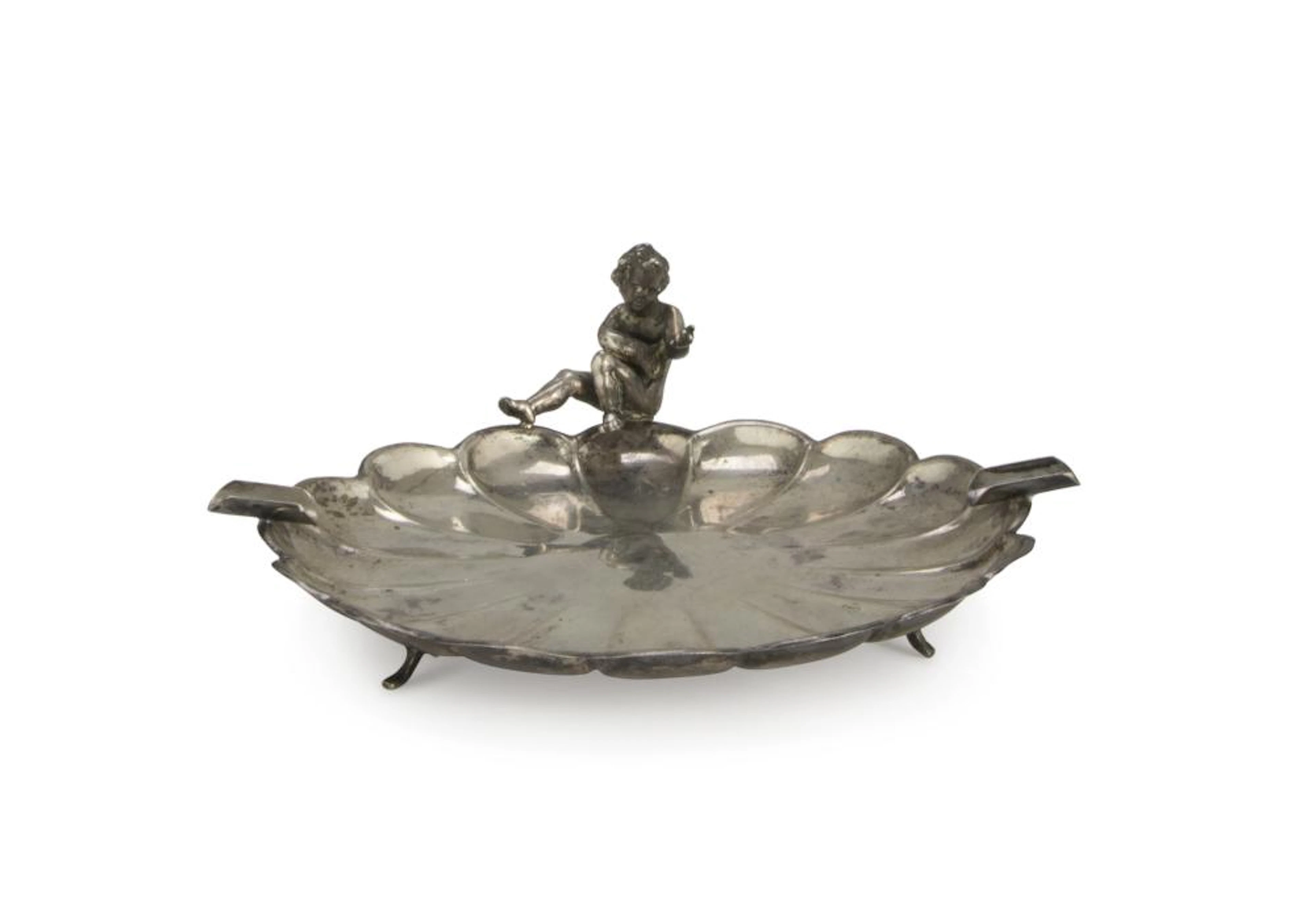 ASHTRAY IN SILVER, PUNCH MILAN 20TH CENTURY