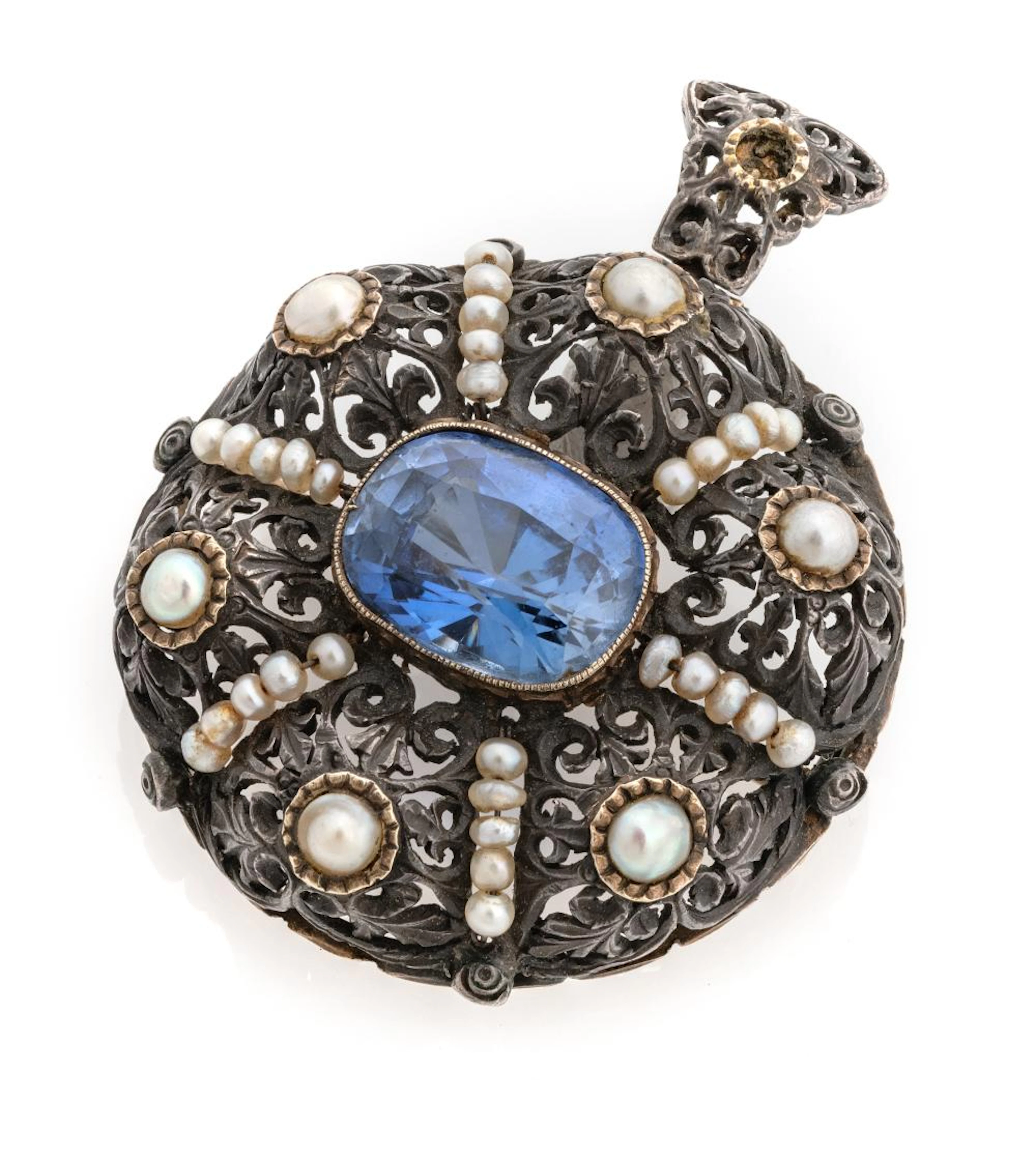SILVER PENDANT BROOCH