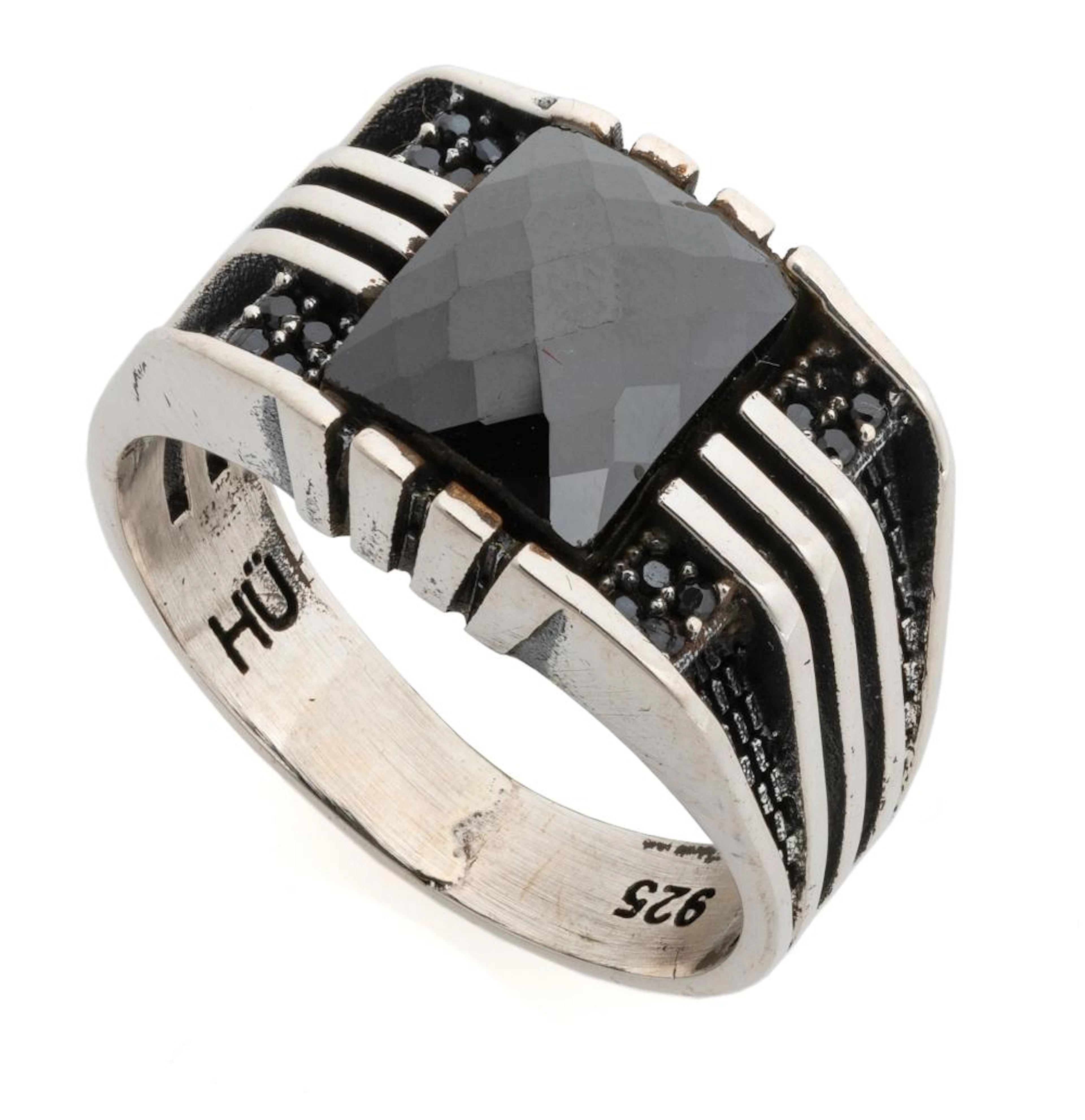 SILVER ART DECO STYLE RING