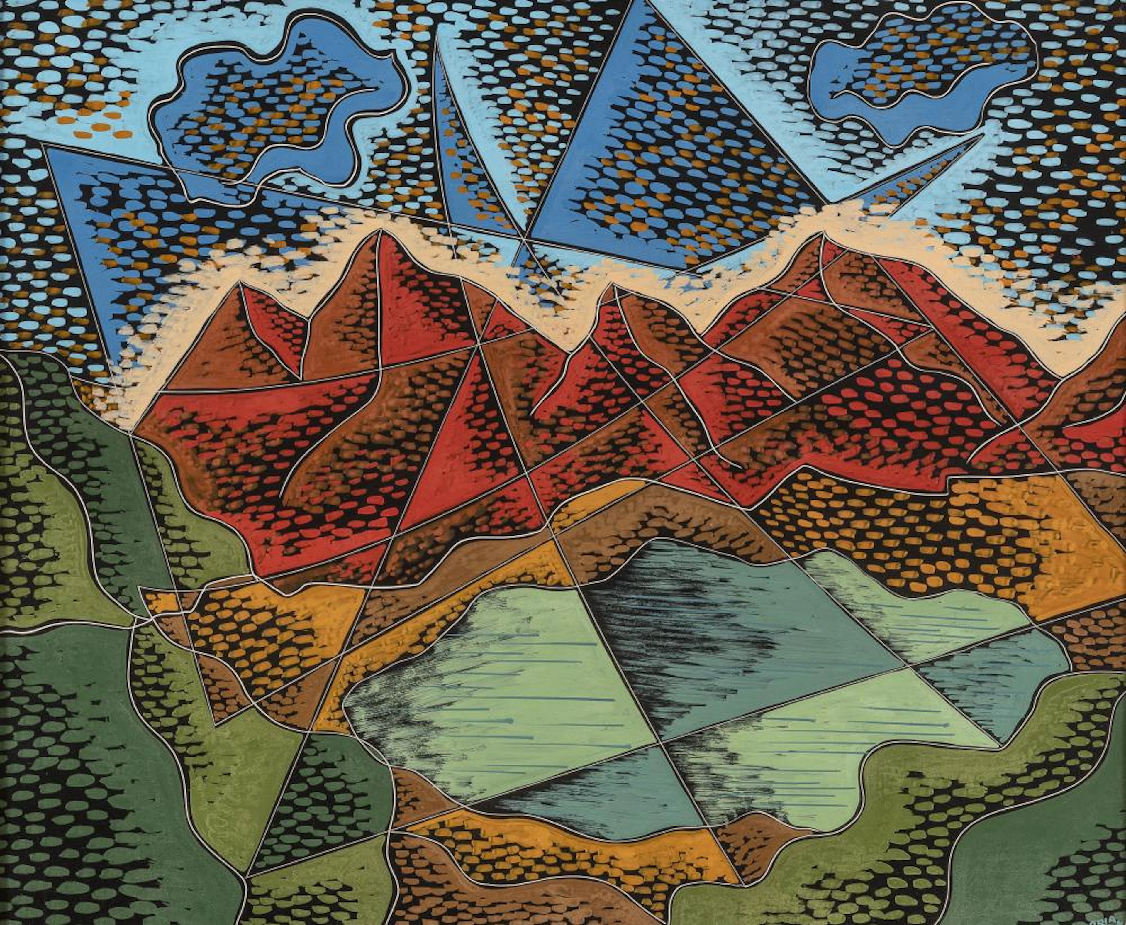 ENCAUSTO AIR PAINTING BY PIPPO ORIANI, 1930/1935
