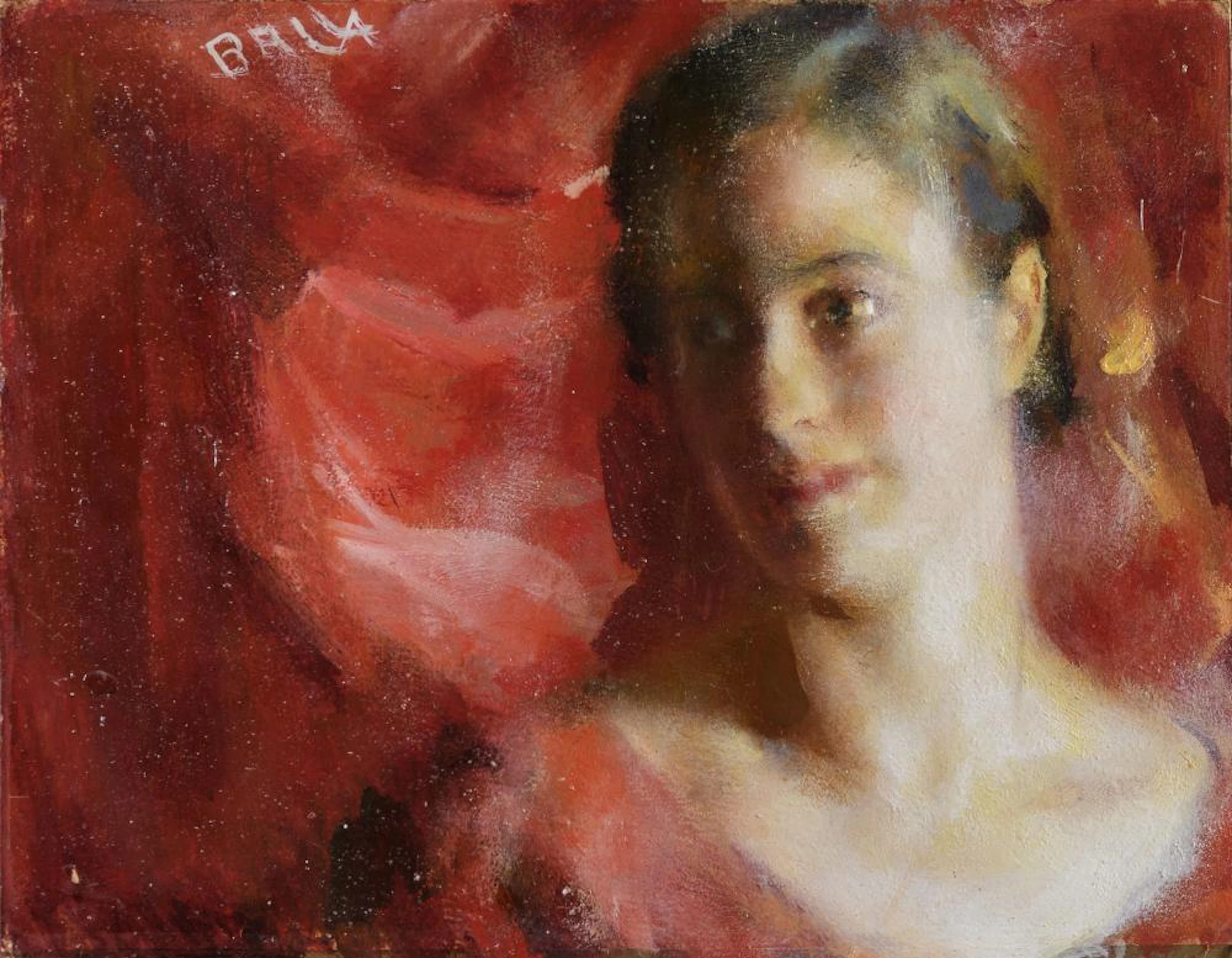 OIL PORTRAIT OF LUCE BY GIACOMO BALLA, 1930s