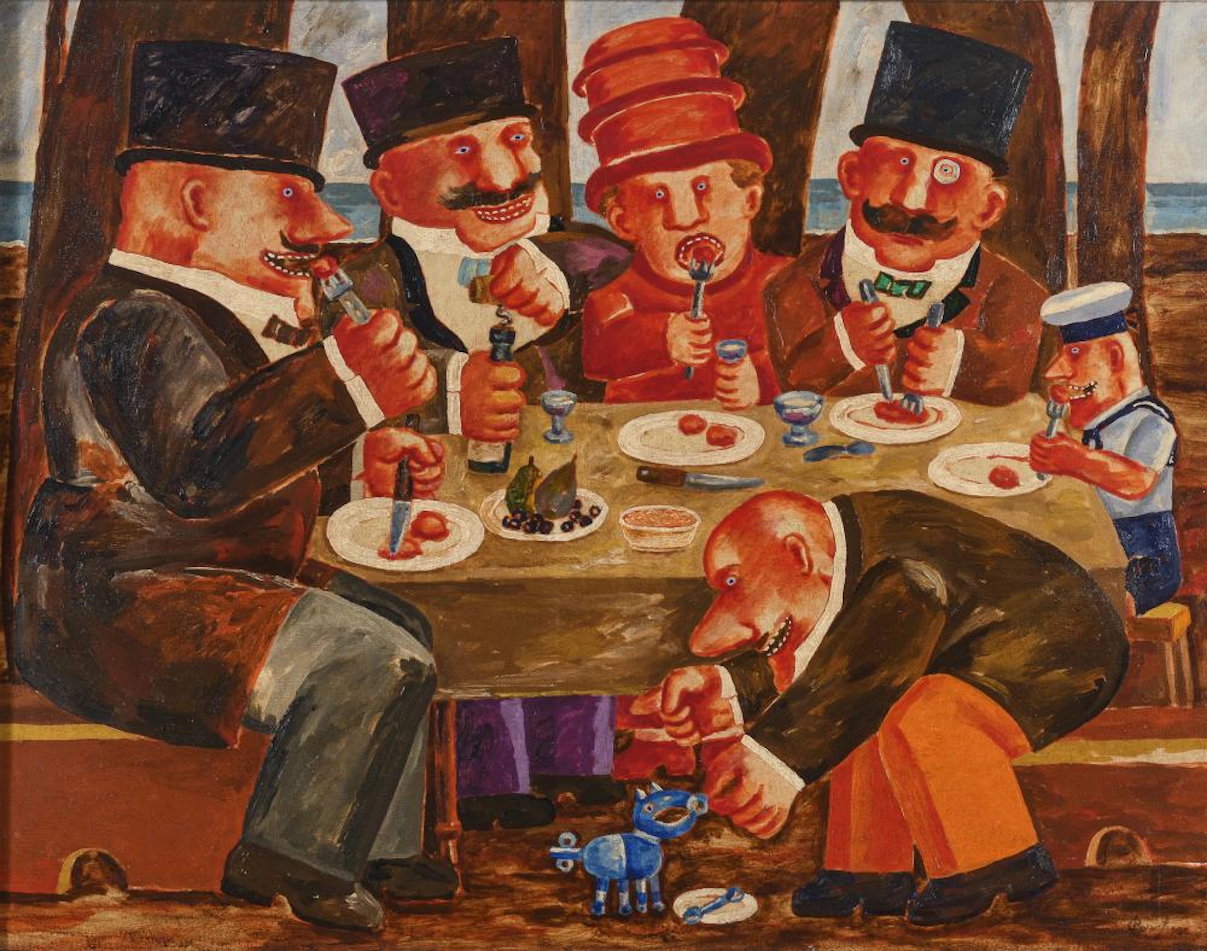 OIL PAINTING BY FRANZ BORGHESE, 1990s