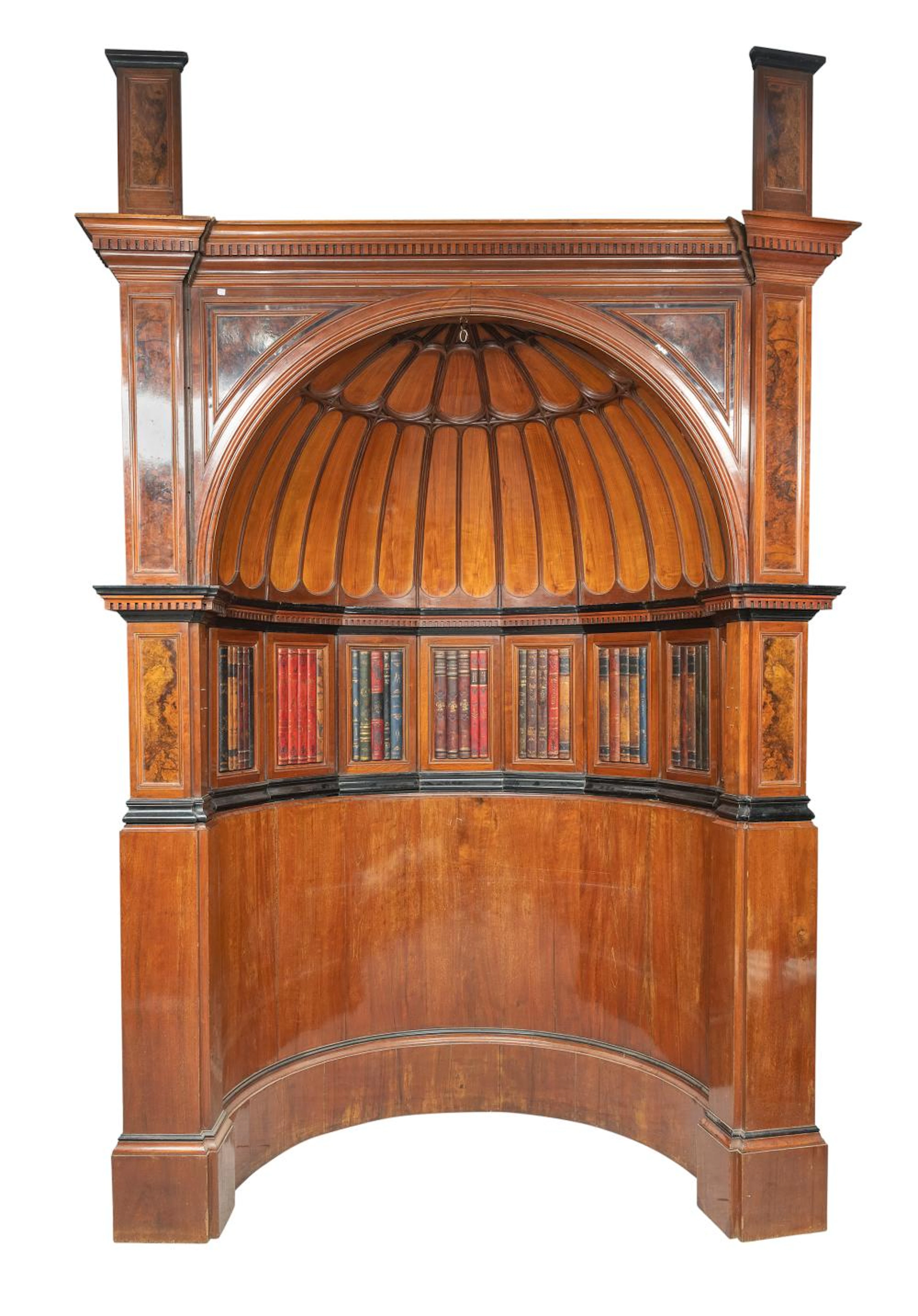 BEAUTIFUL IMPORTANT MAHOGANY NICHE, ENGLAND 19th CENTURY