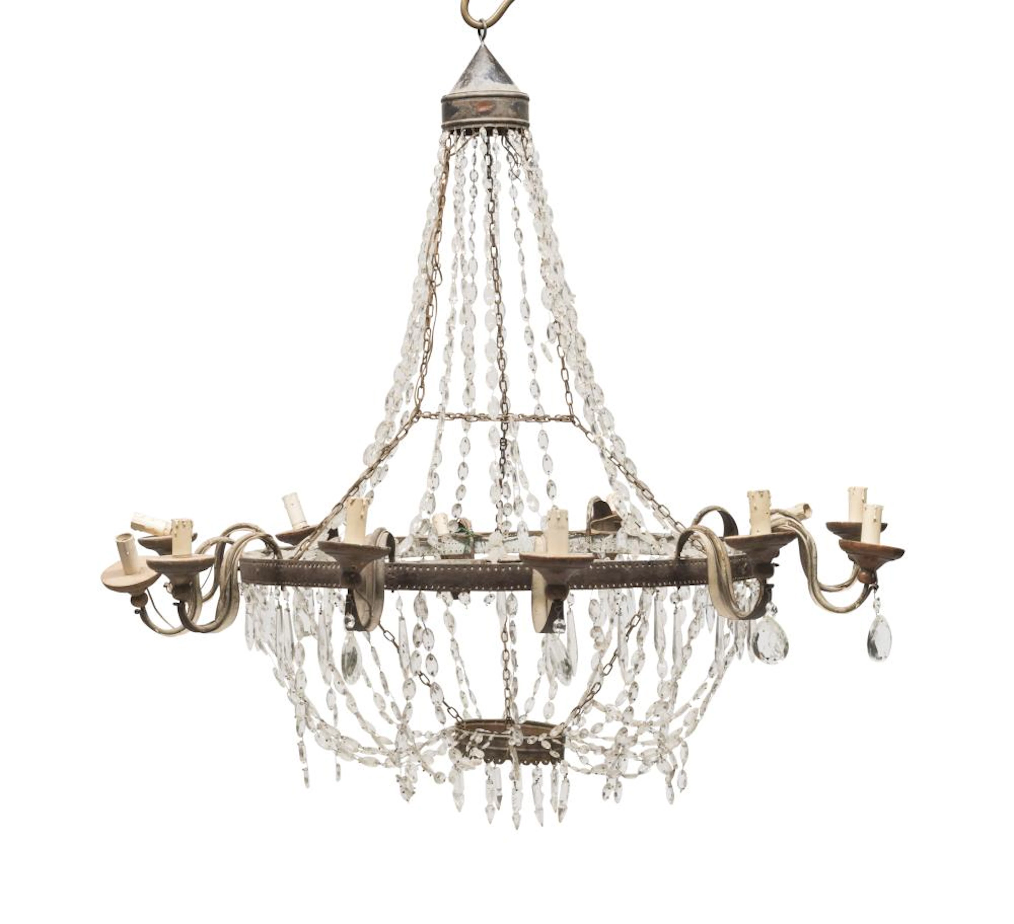 SPLENDID BELL CHANDELIER, EMPIRE PERIOD