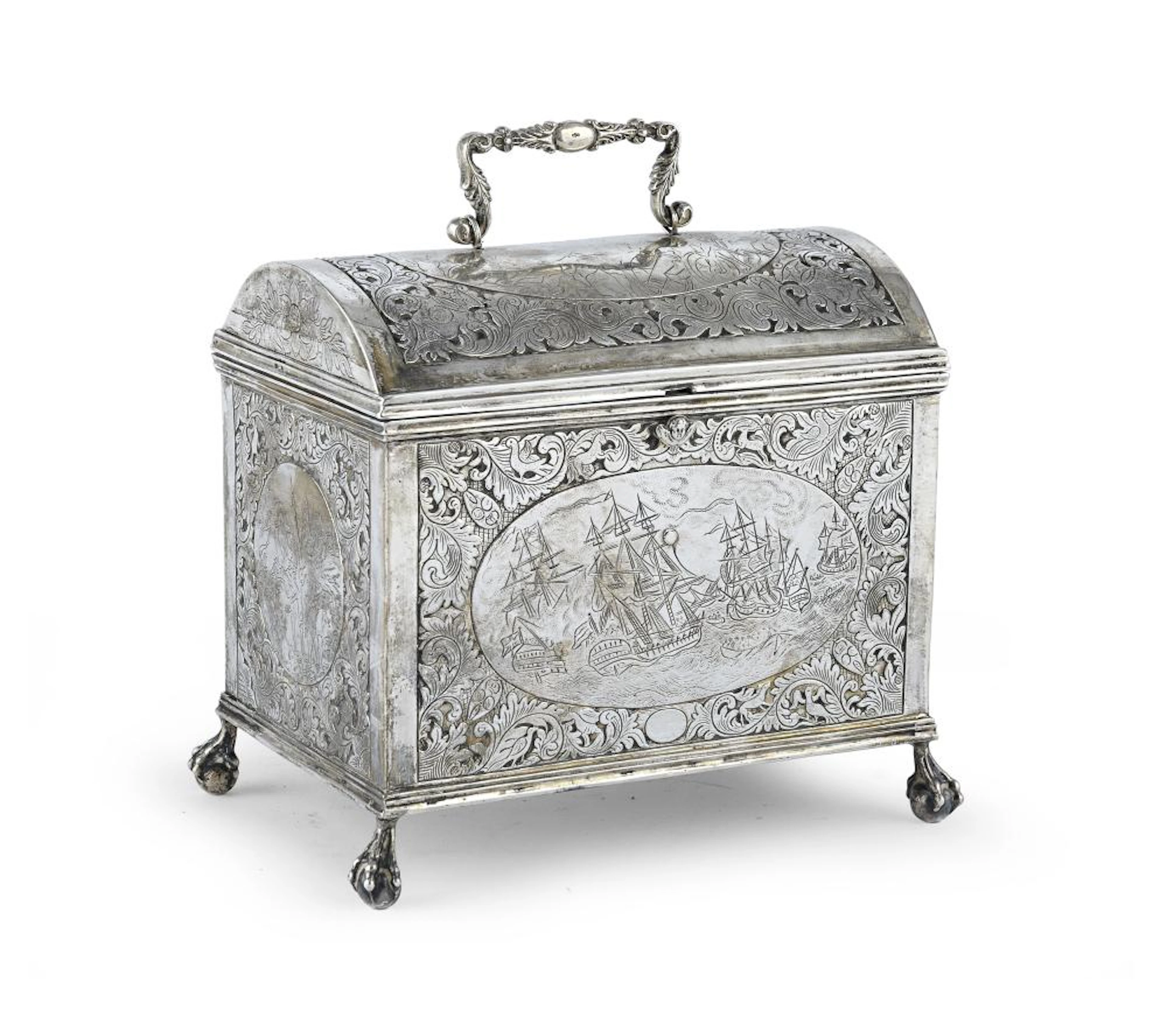 SILVER BOX, HOLLAND EARLY 19TH CENTURY