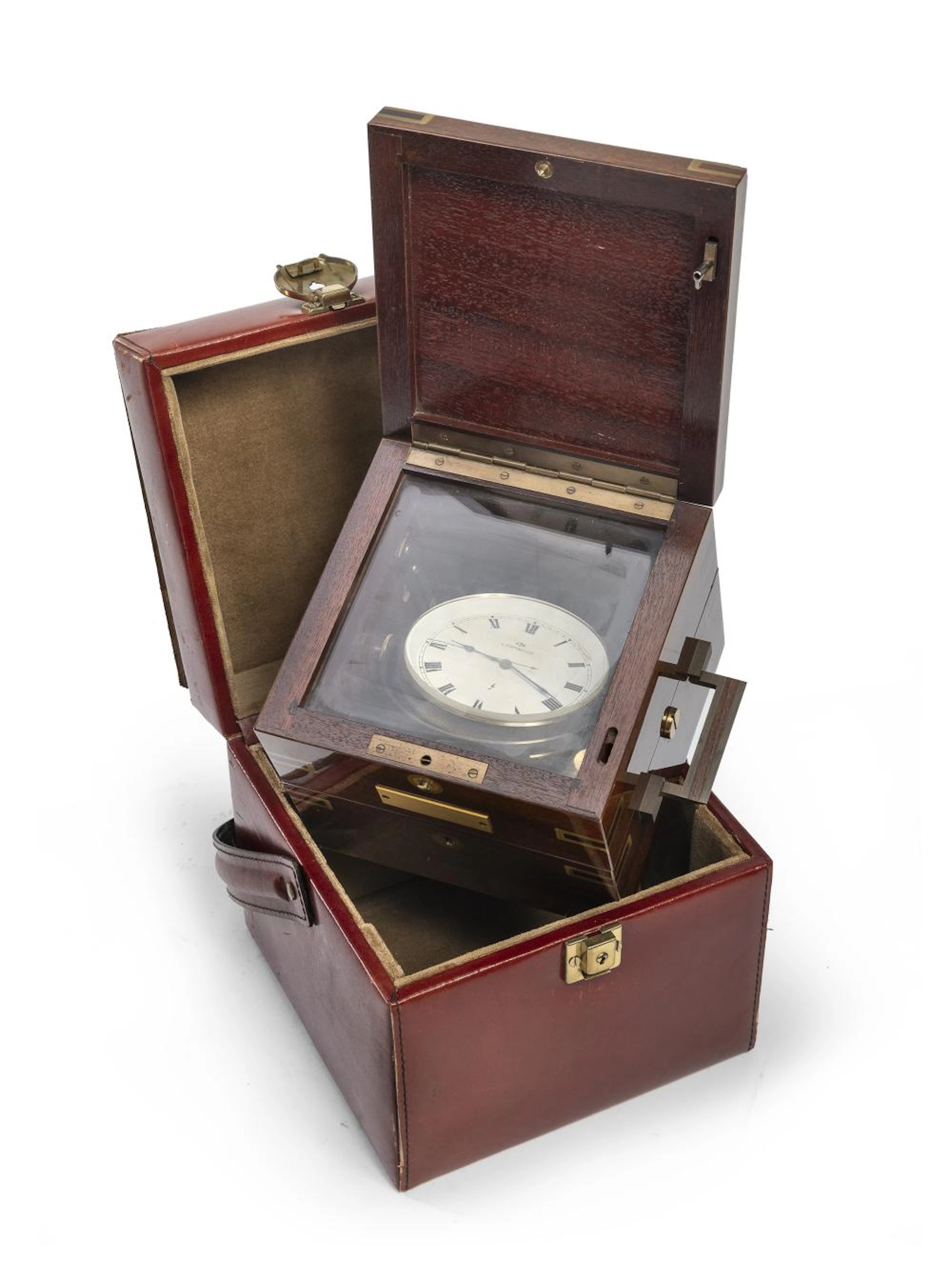 LORENZ NAVY CLOCK IN BRASS