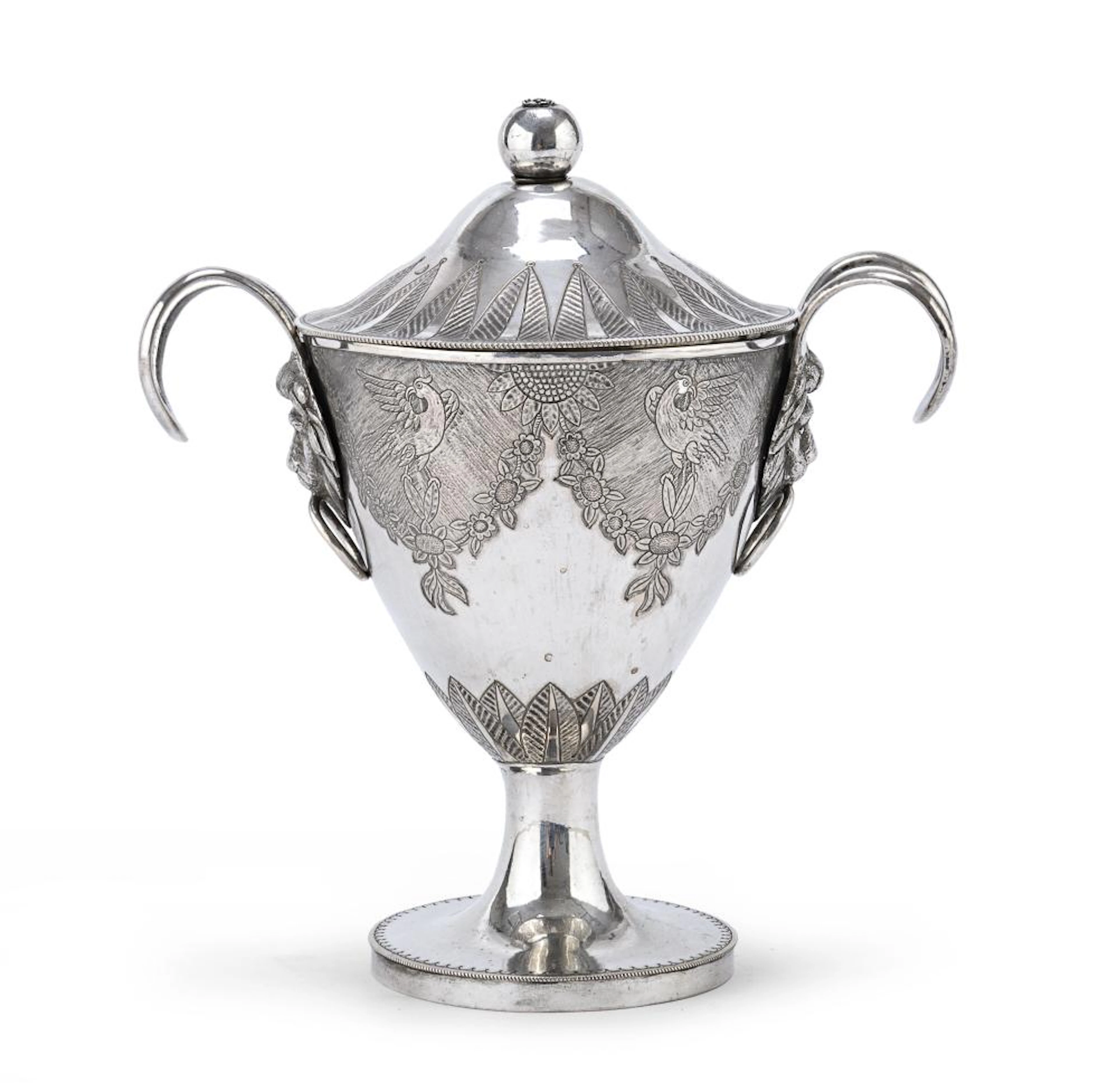 SILVER SUGAR BOWL, AUSTRO-HUNGARIAN KINGDOM EARLY 19TH CENTURY