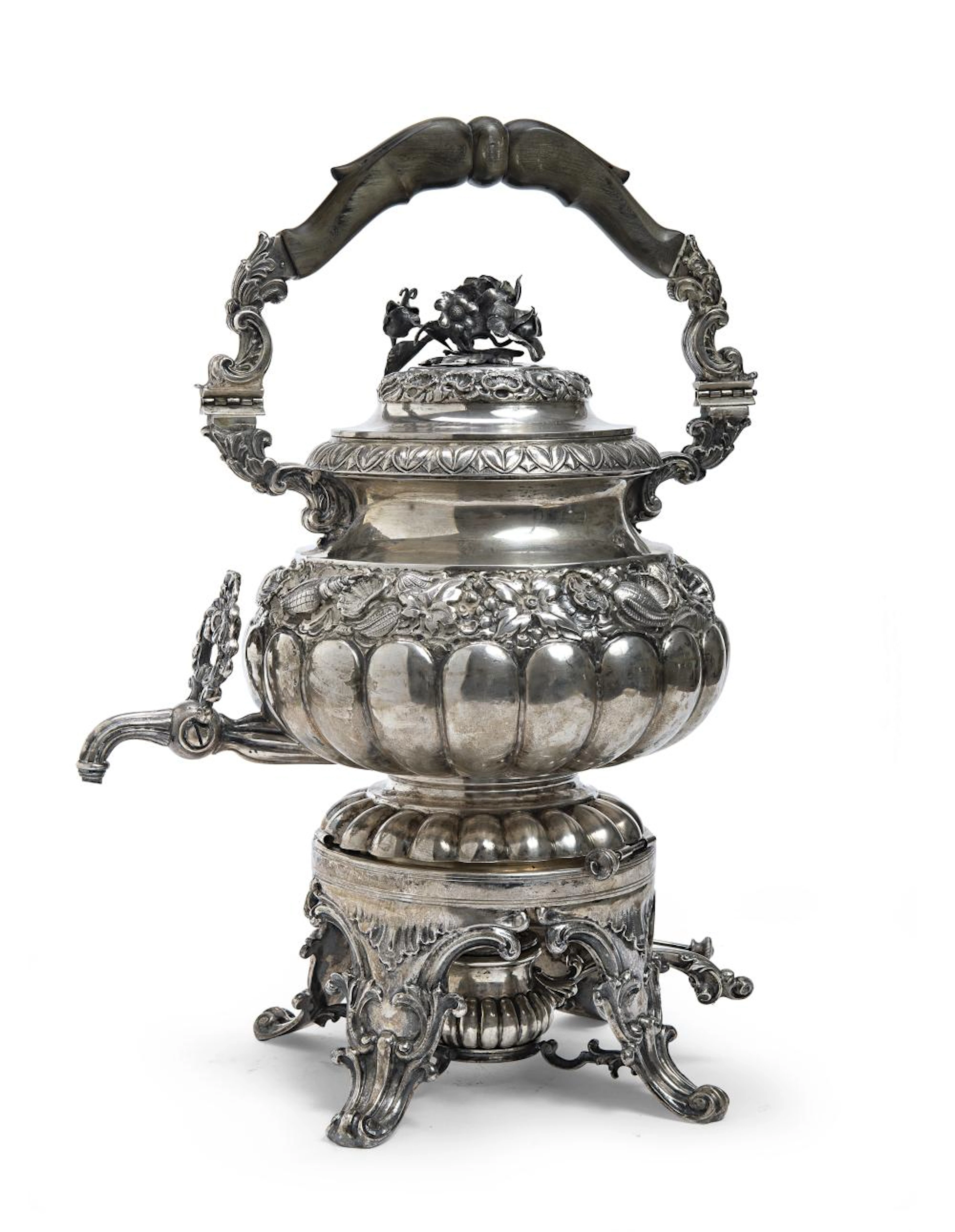 RARE SILVER SAMOVAR, 19th - 20th CENTURY