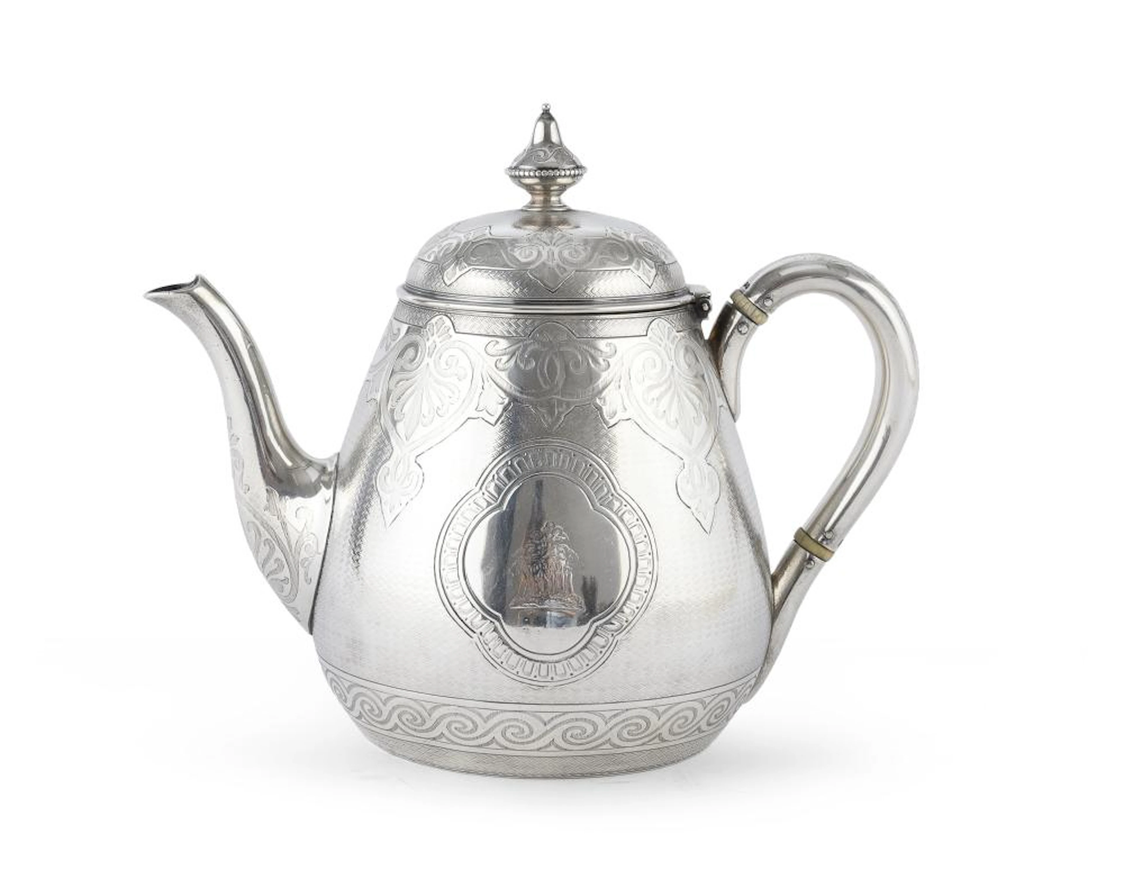 SILVER TEAPOT, LONDON 1869