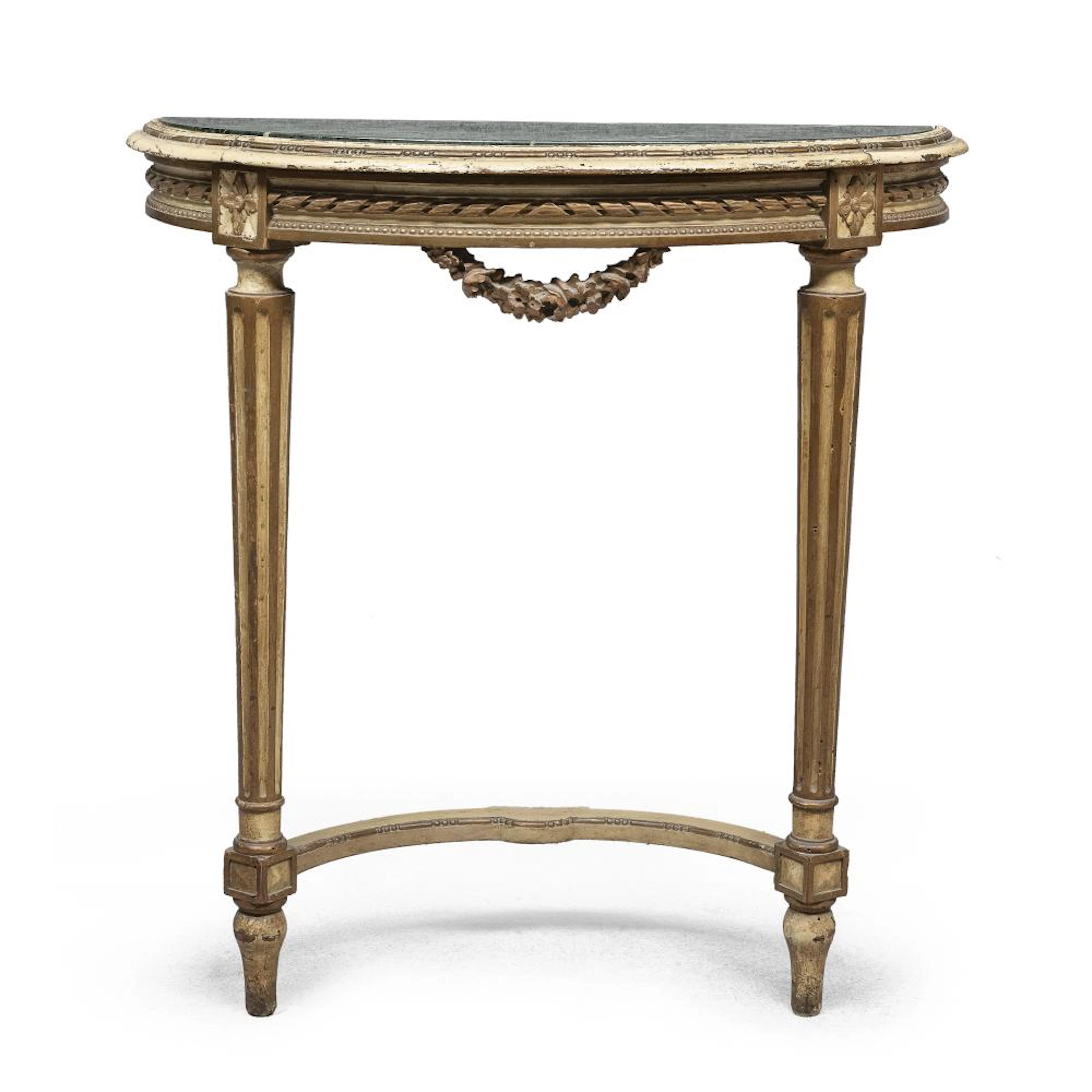 SMALL CONSOLE IN LACQUERED WOOD, END OF 19TH CENTURY