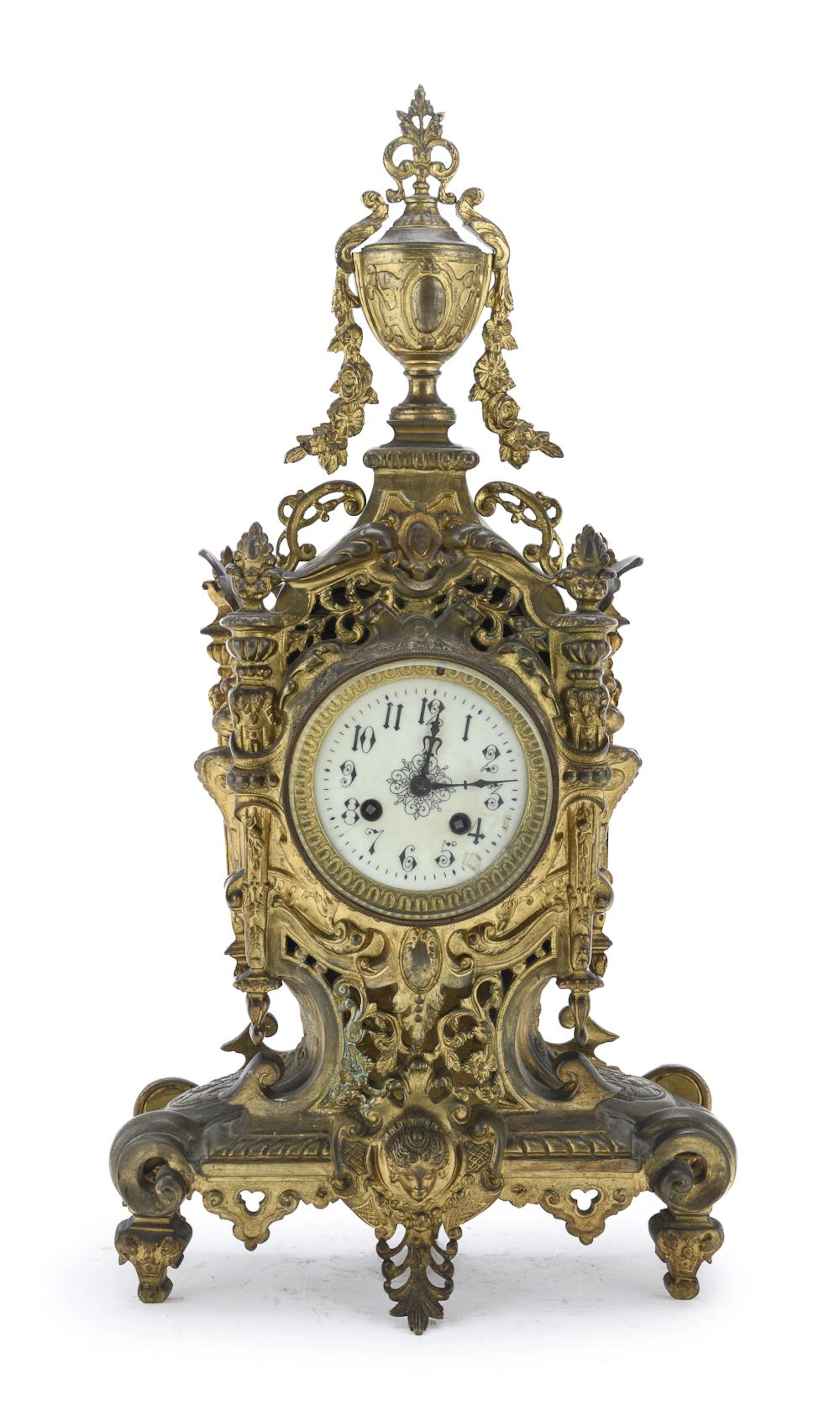 GILT BRONZE TABLE CLOCK, NAPOLEON III