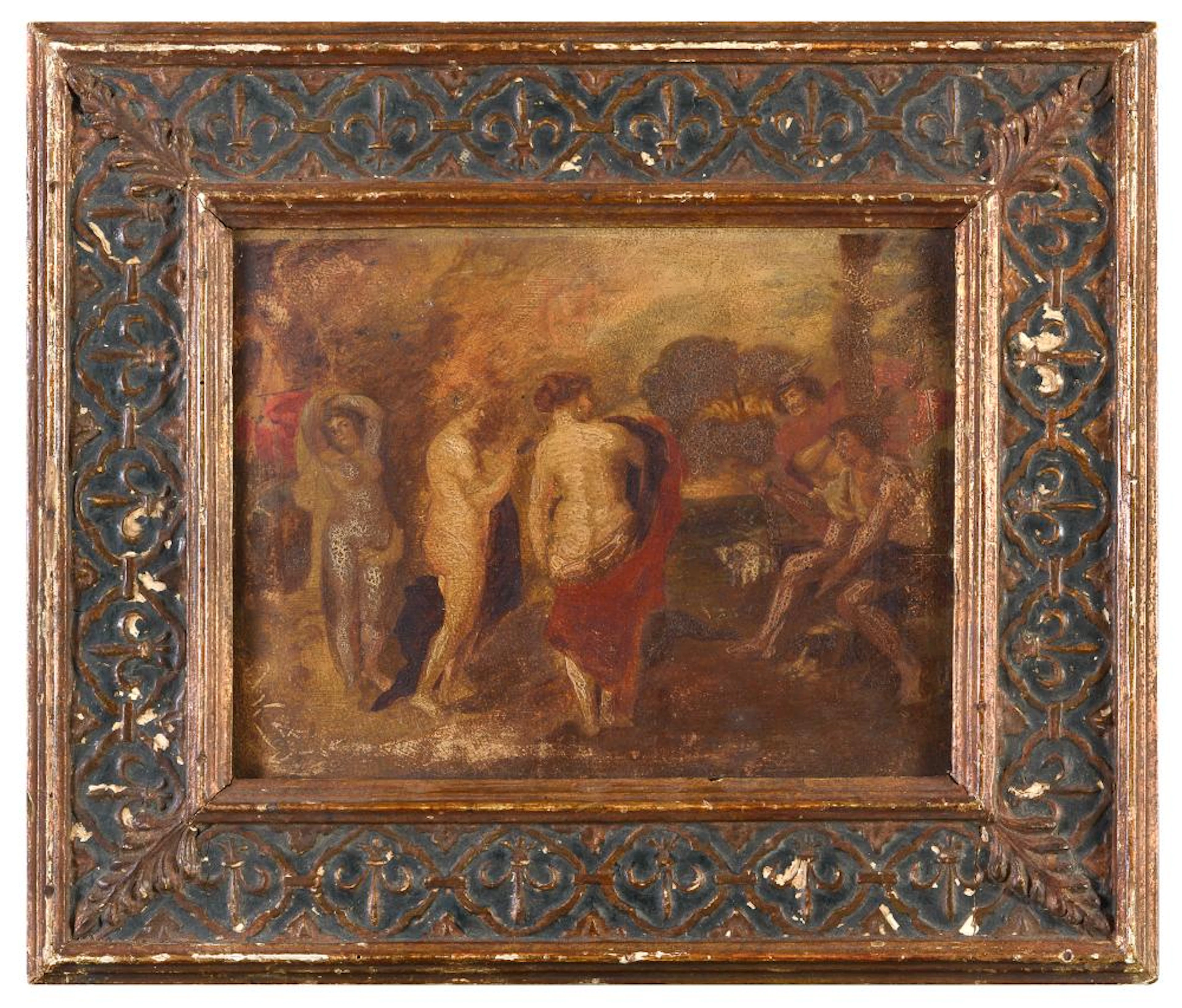ITALIAN MYTHOLOGICAL OIL PAINTING EARLY 20TH CENTURY