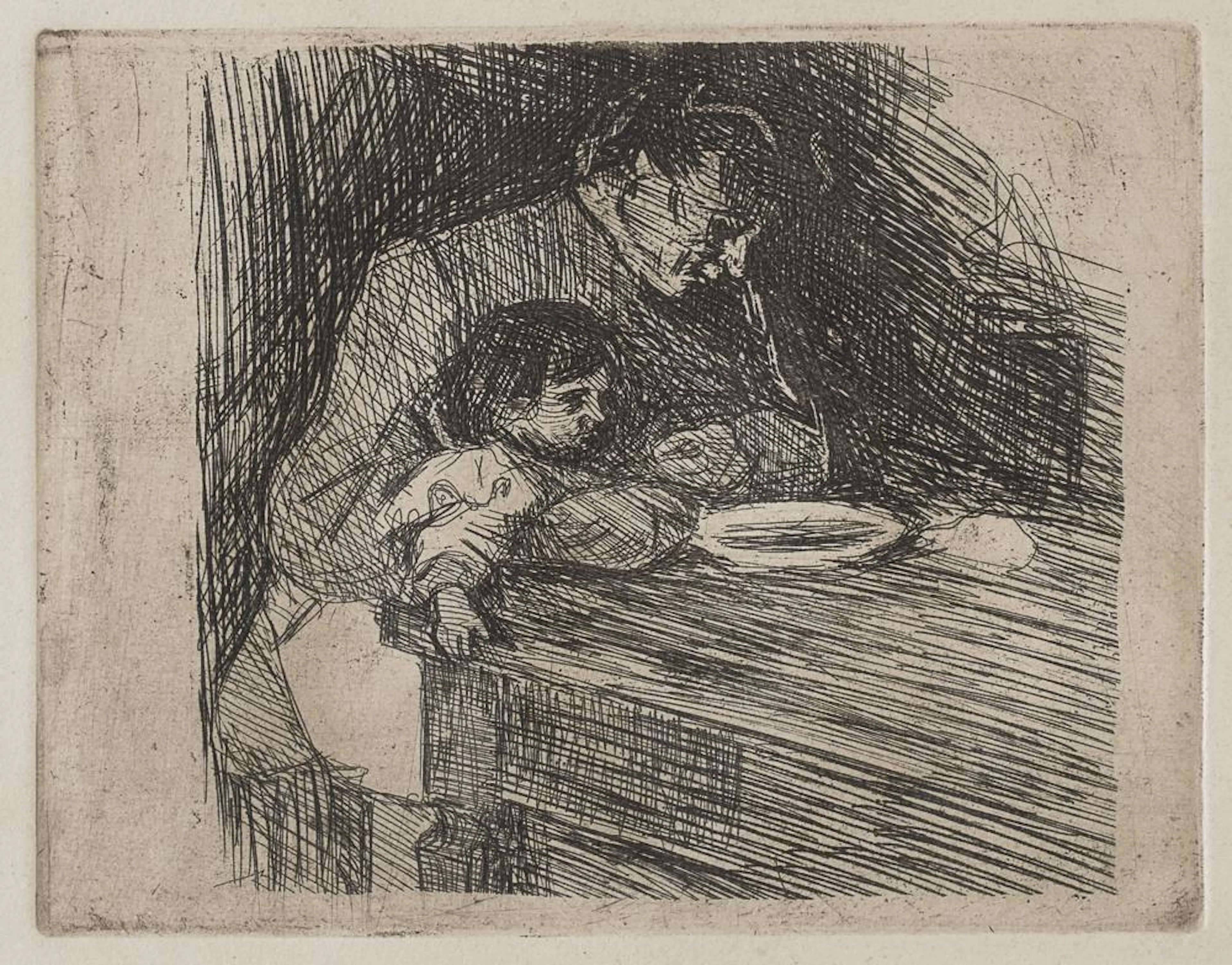 ETCHING BY UMBERTO BOCCIONI 1910