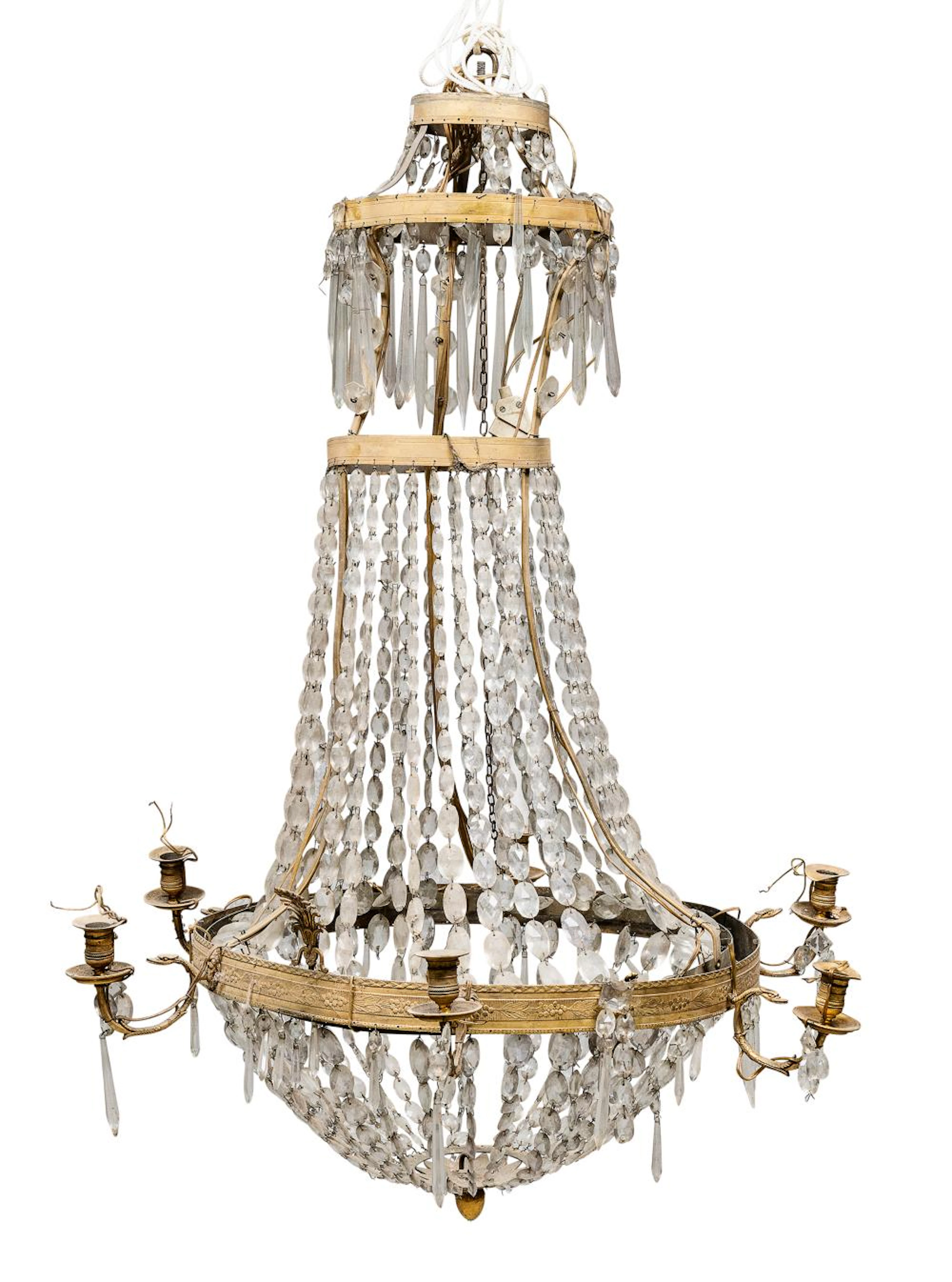 BELL CHANDELIER, EMPIRE PERIOD