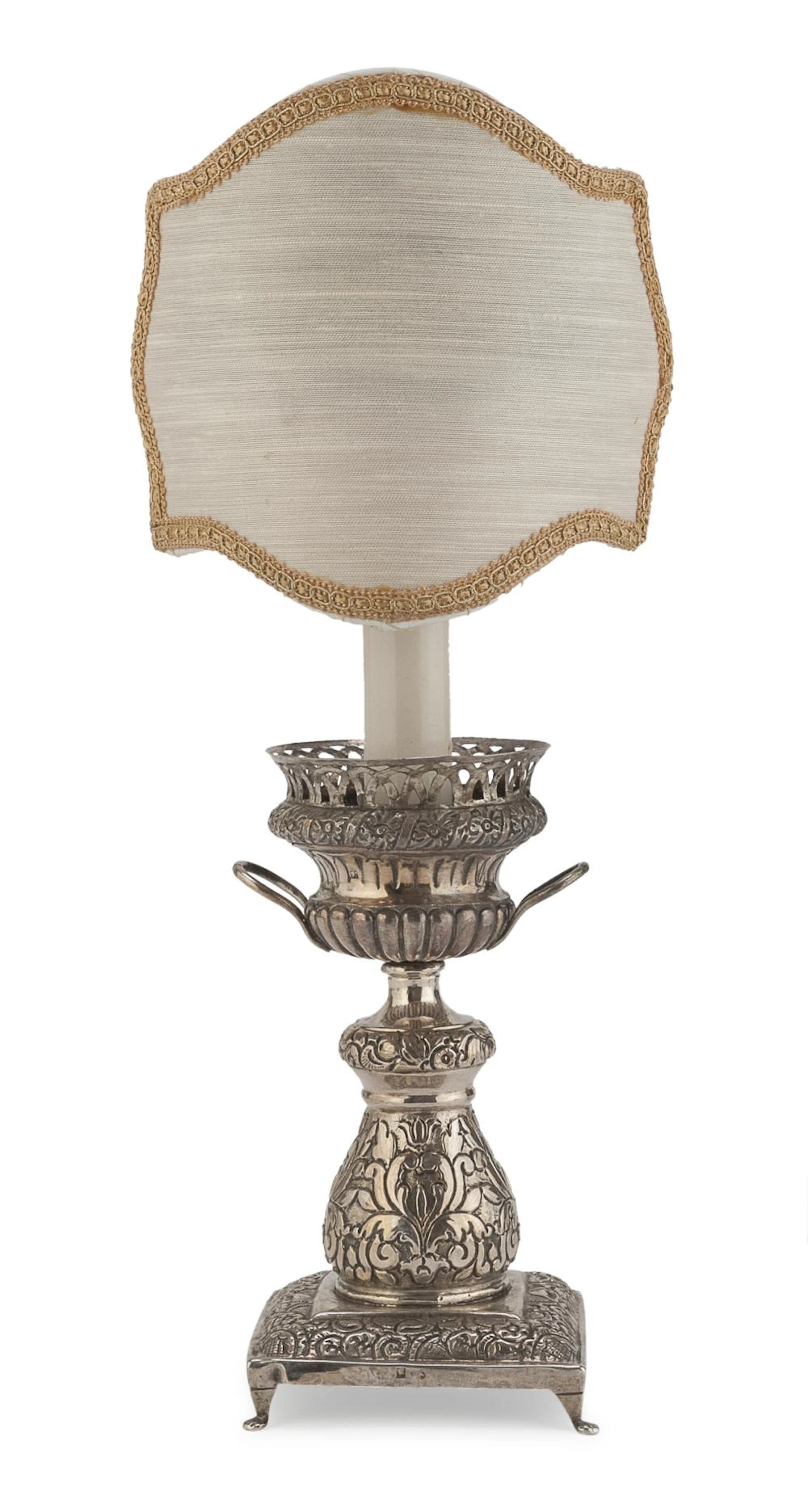 SILVER CANDLESTICK NAPLES 1839/1972