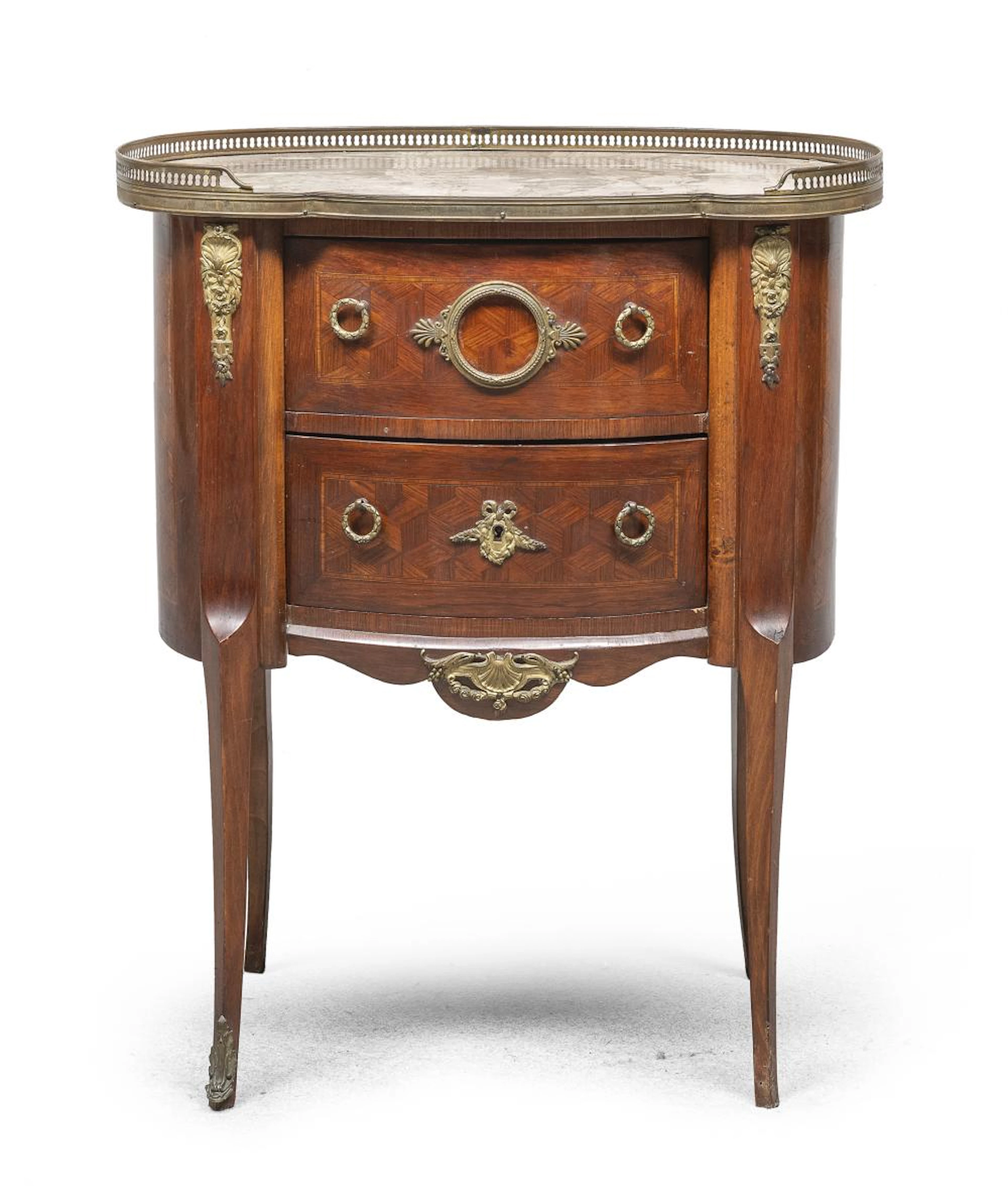 BEAN-SHAPED BEDSIDE TABLE, 19th CENTURY FRANCE