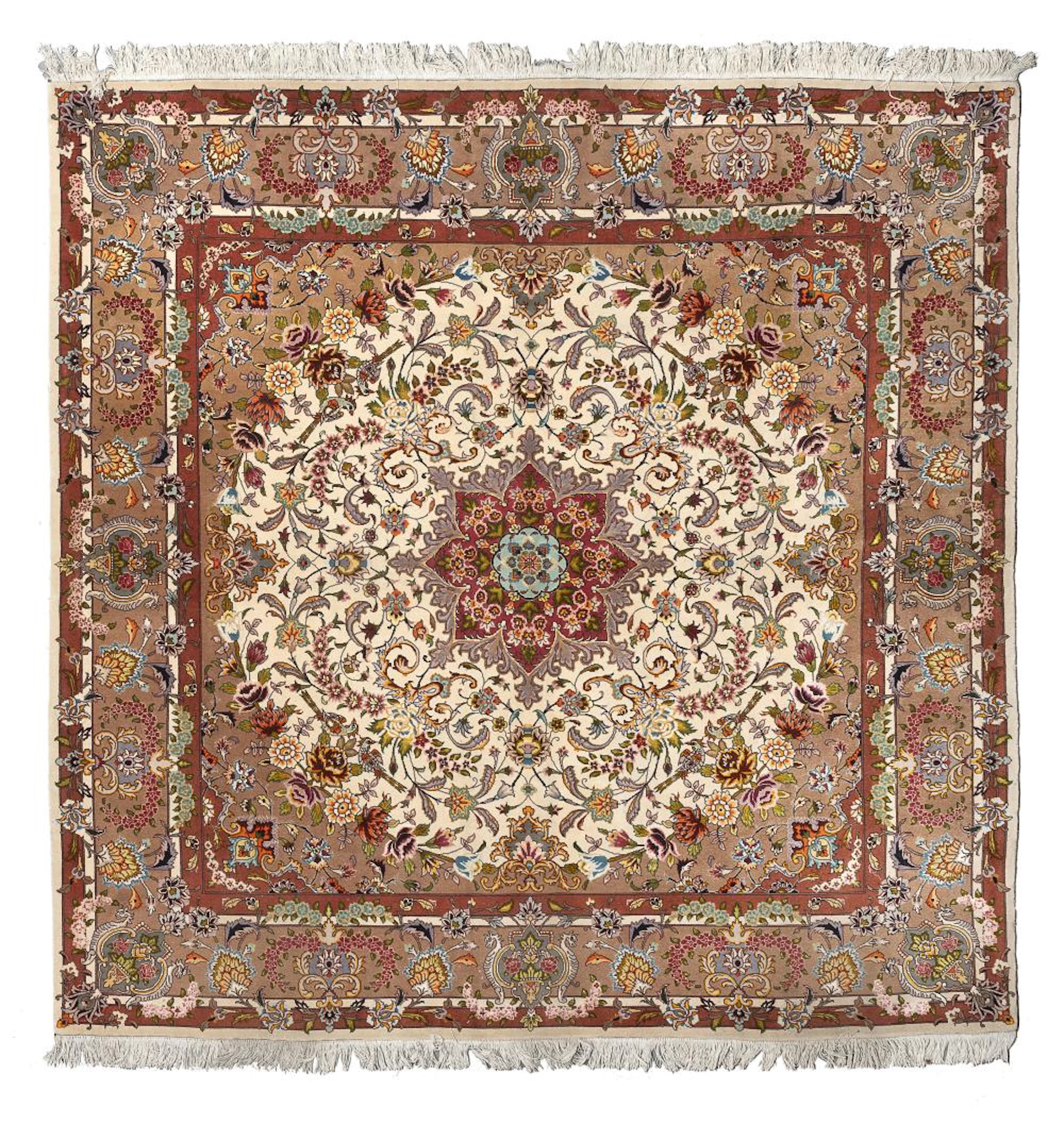FINE TABRIZ CARPET, MID 20TH CENTURY