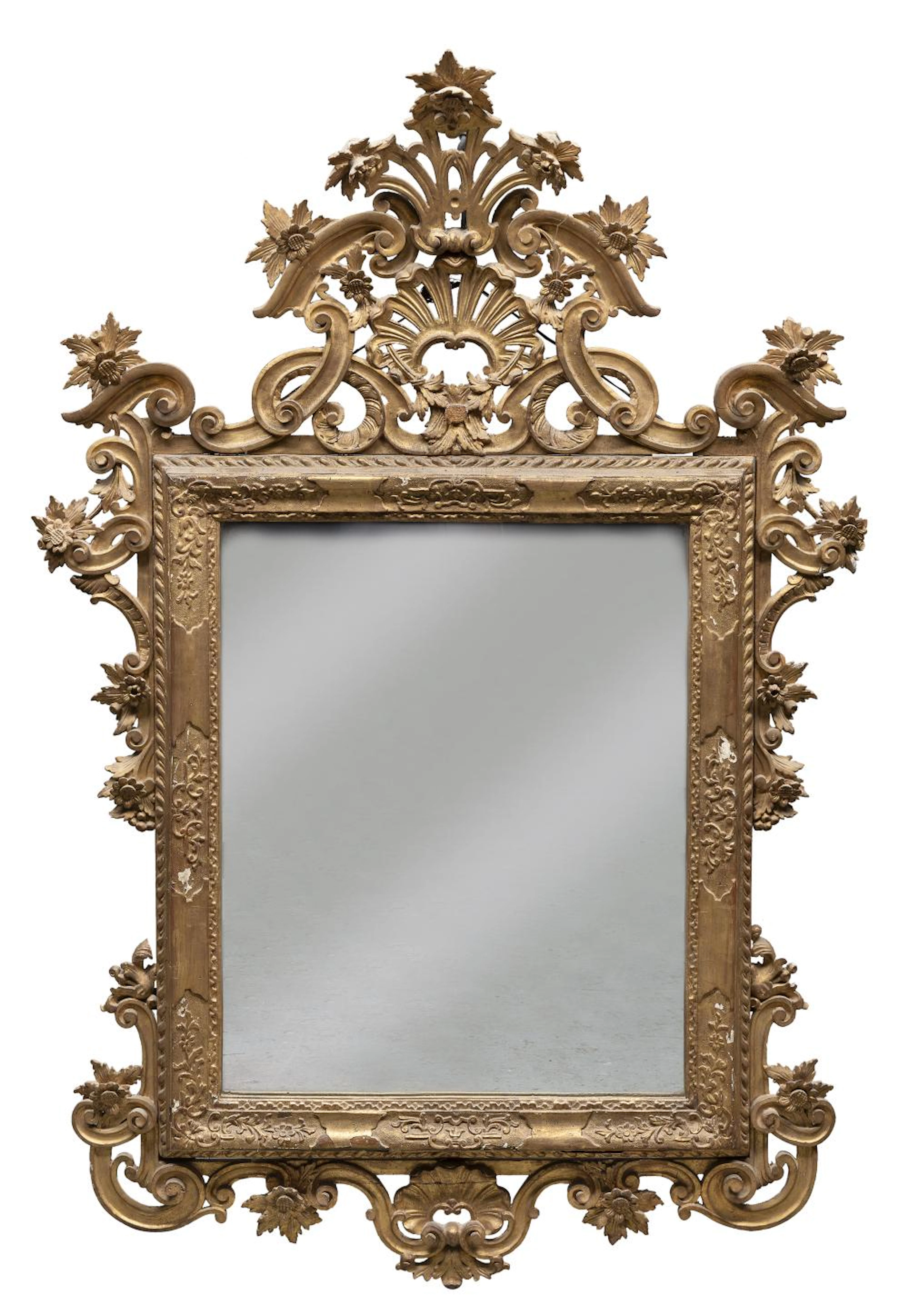 BEAUTIFUL GILTWOOD MIRROR, VENICE 18TH CENTURY
