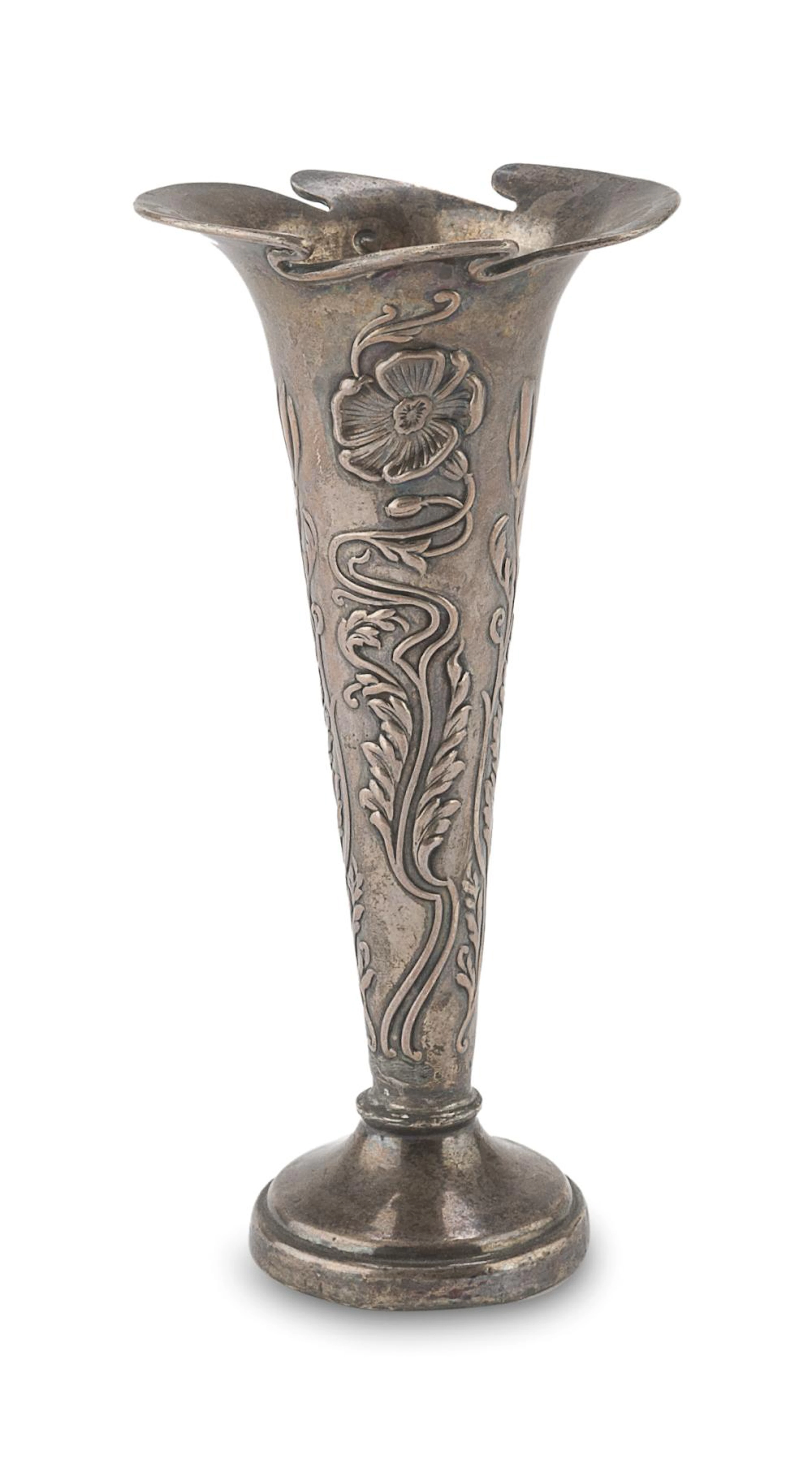 SILVER FLOWER VASE SHEFFIELD PUNCHES MAPPIN & WEBB 1903