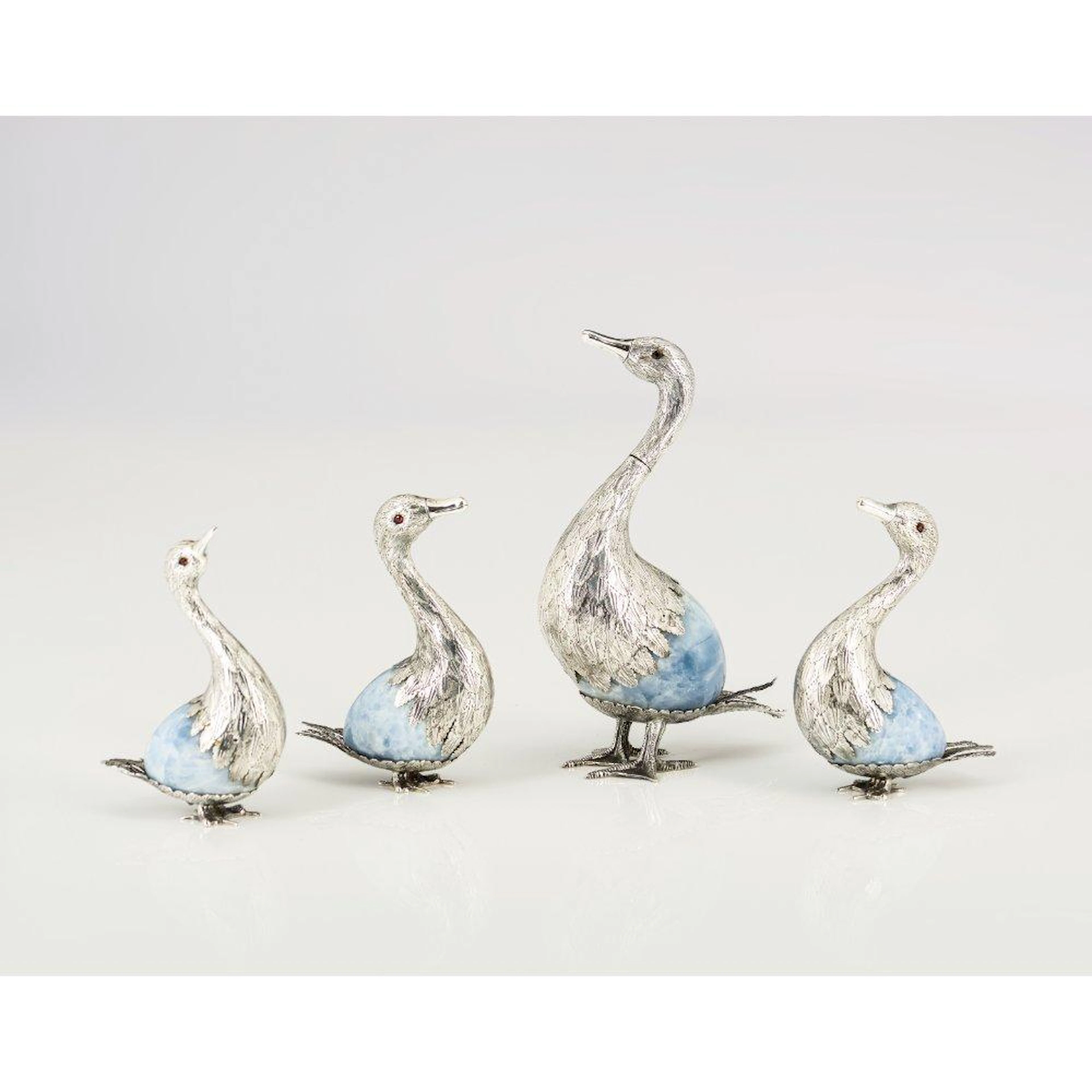 A set of four LUIZ FERREIRA (1909-1994) ducks