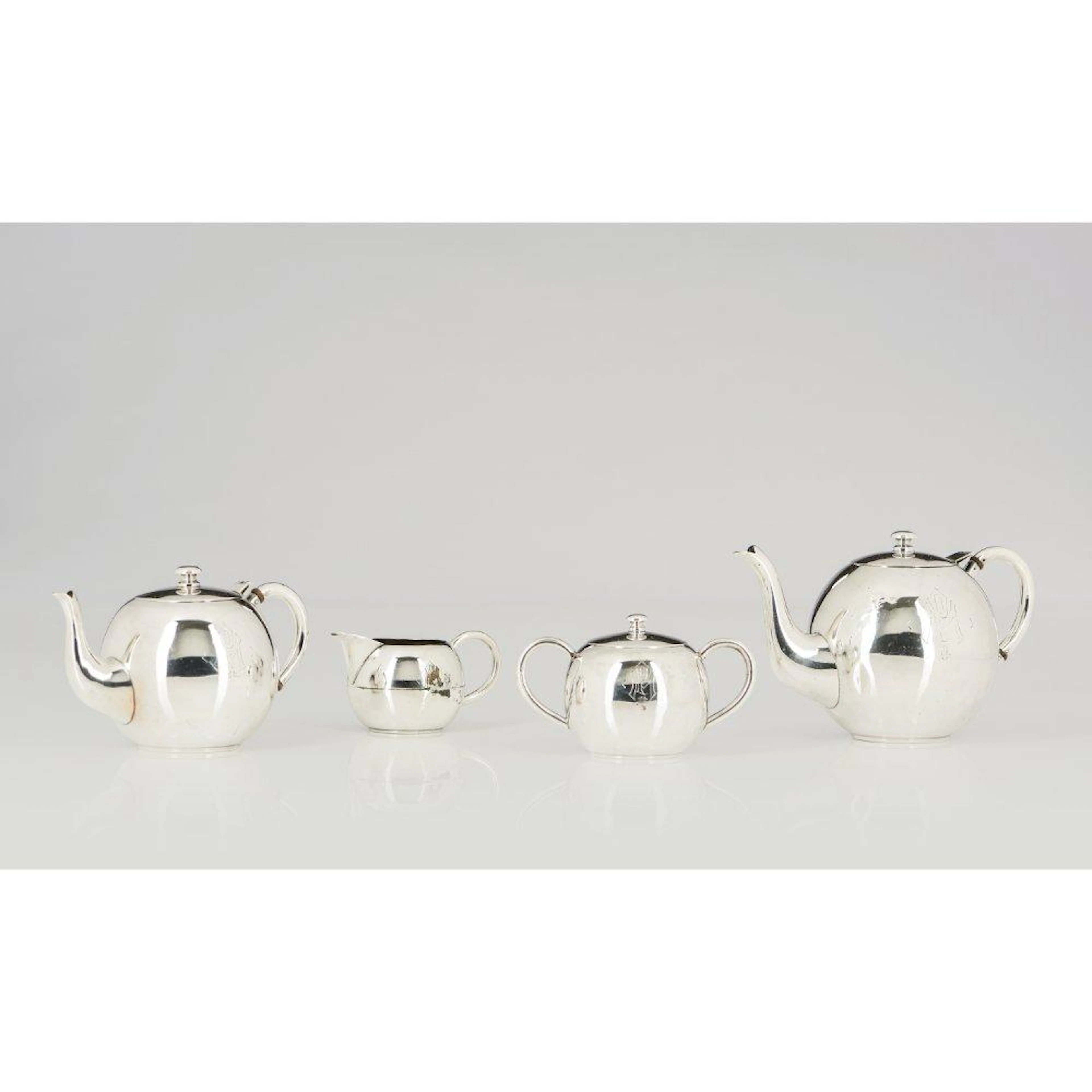 An Art Deco tea and coffee set